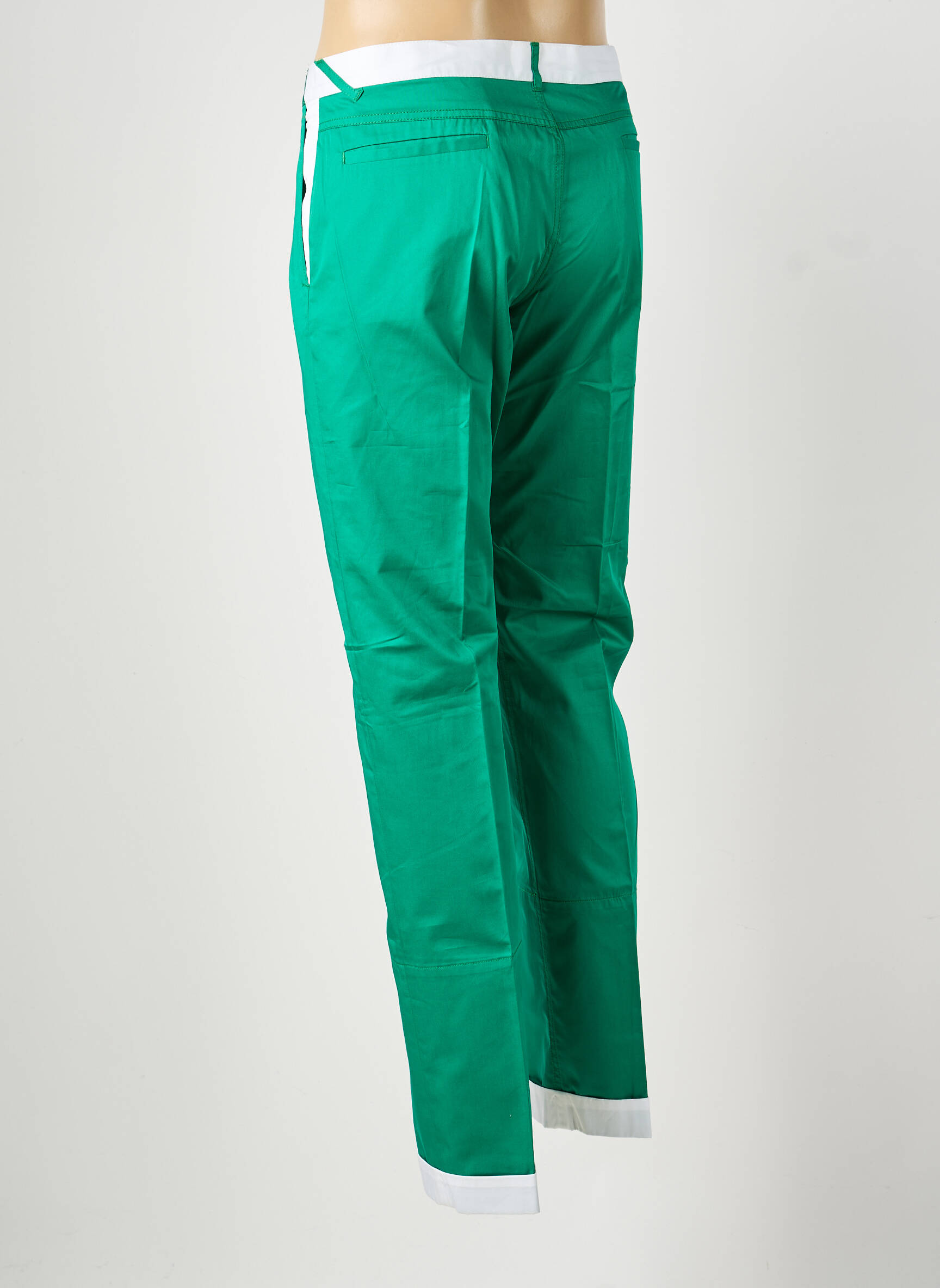 Pantalon chino buzunare mărime normală verde PIERRE TALAMON bărbat