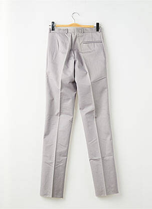 Pantalon slim țesătură poplin mărime normală gri PIERRE TALAMON bărbat
