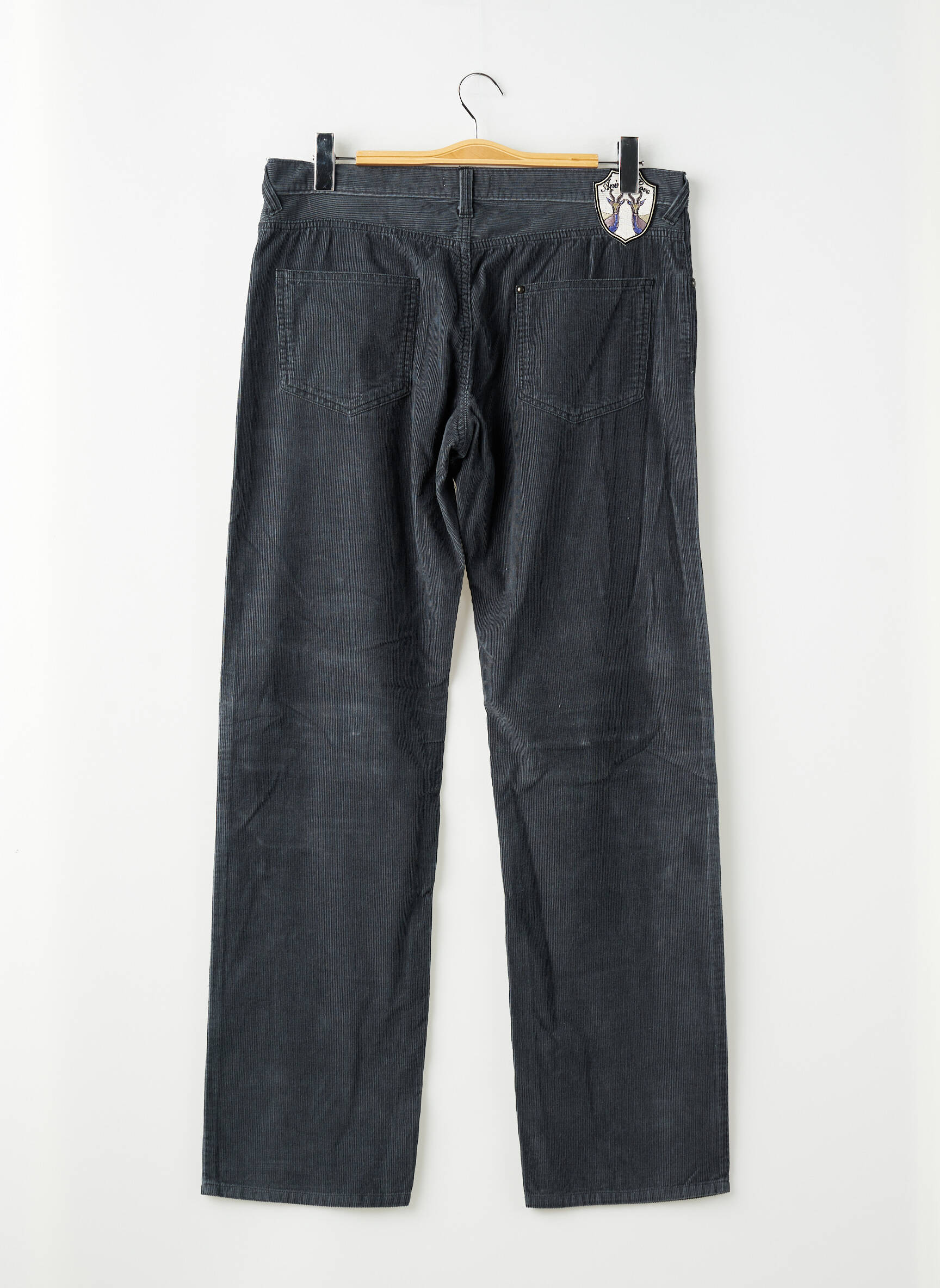 Pantalon slim țesătură catifea mărime normală gri PIERRE TALAMON bărbat