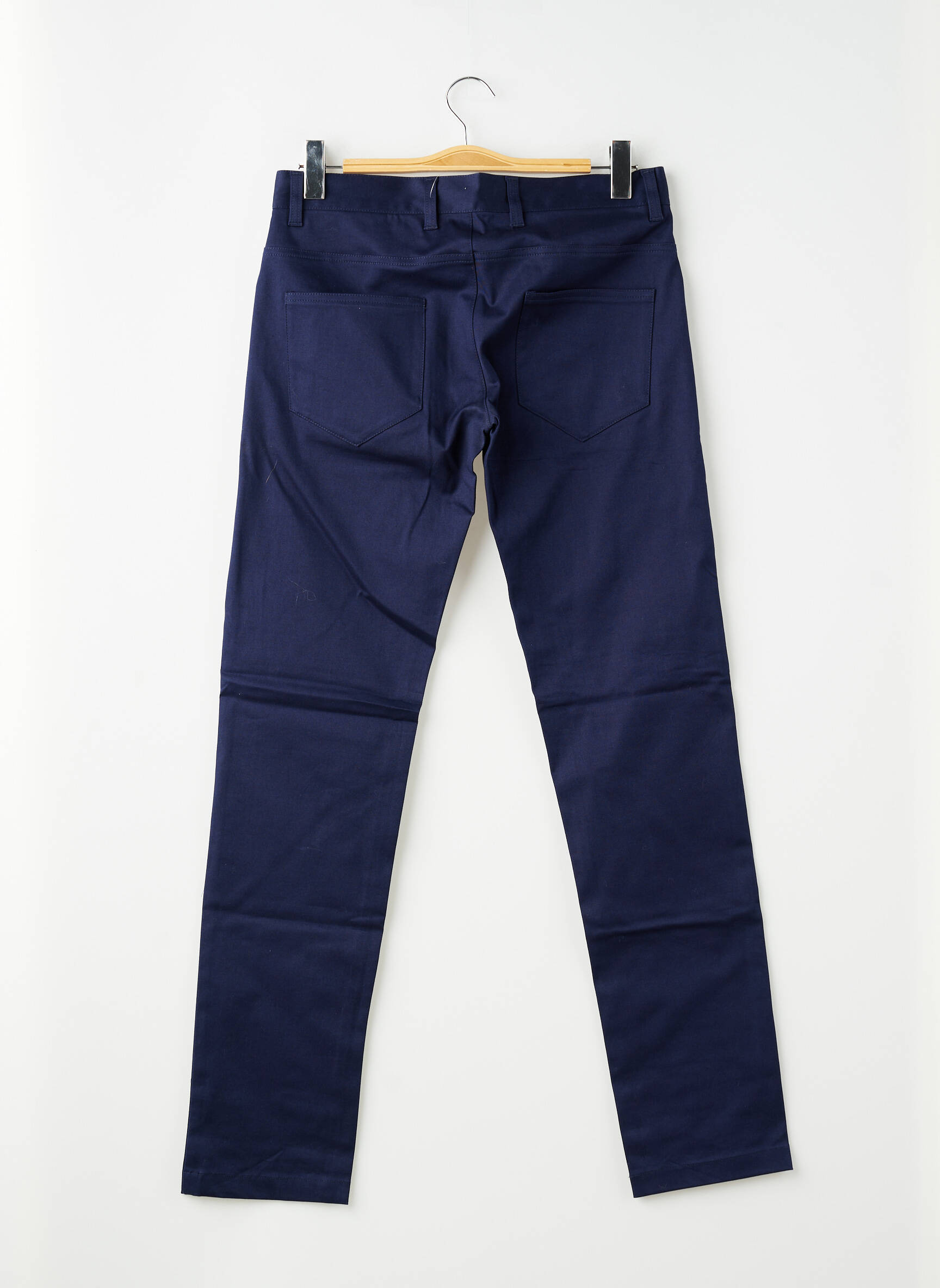 Pantalon slim țesătură poplin mărime normală albastru PIERRE TALAMON bărbat