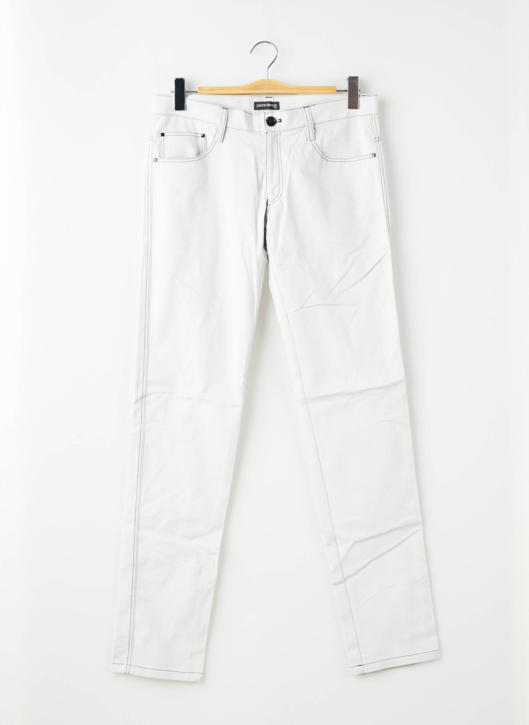Pantalon slim elasticitate mărime normală gri PIERRE TALAMON bărbat