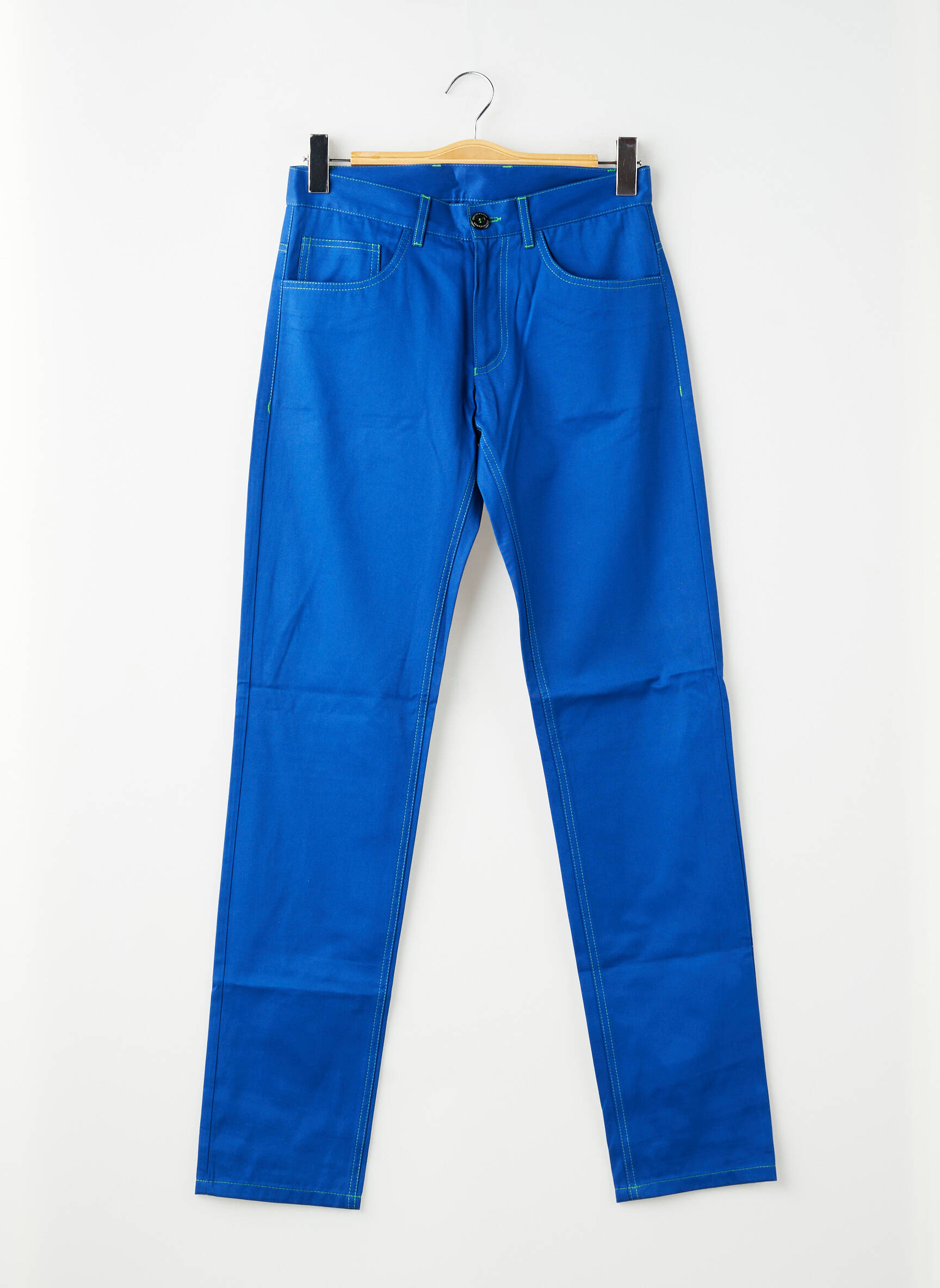 Pantalon slim elasticitate mărime normală albastru PIERRE TALAMON bărbat