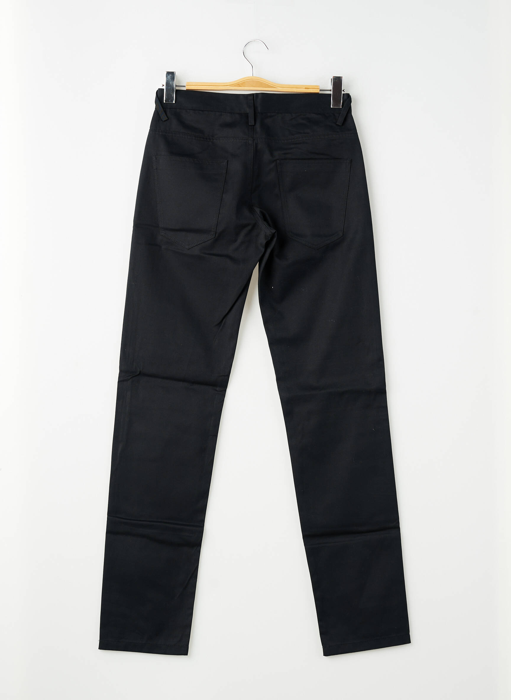 Pantalon slim țesătură poplin mărime normală negru PIERRE TALAMON bărbat