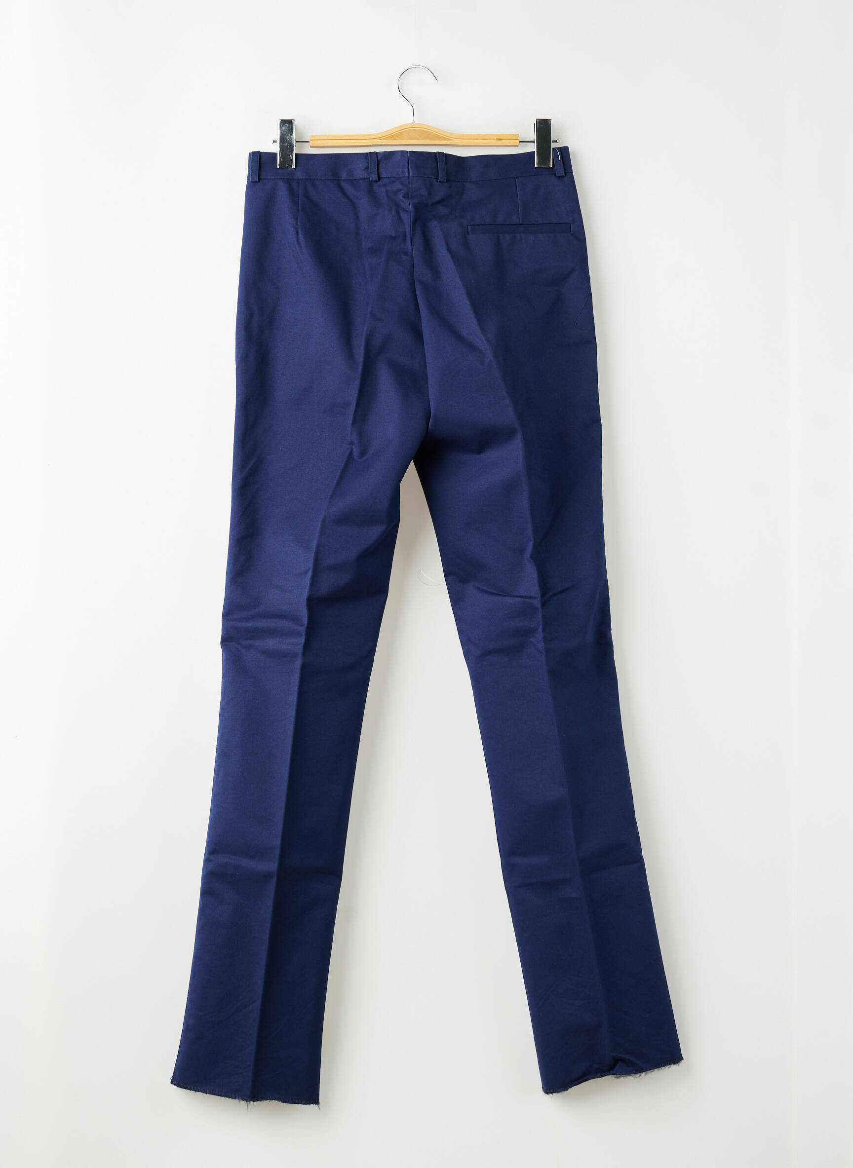 Pantalon slim țesătură poplin mărime normală albastru PIERRE TALAMON bărbat