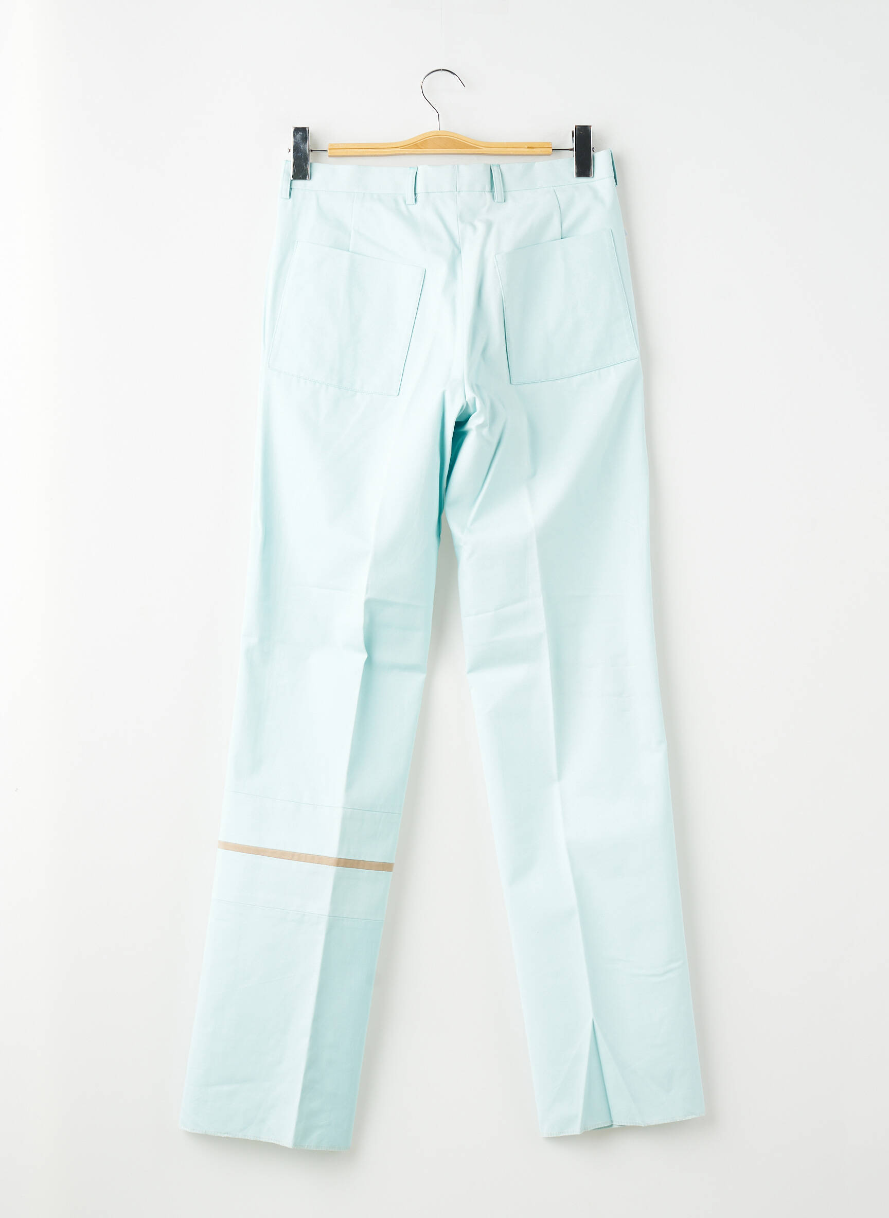 Pantalon slim țesătură poplin mărime normală albastru PIERRE TALAMON bărbat