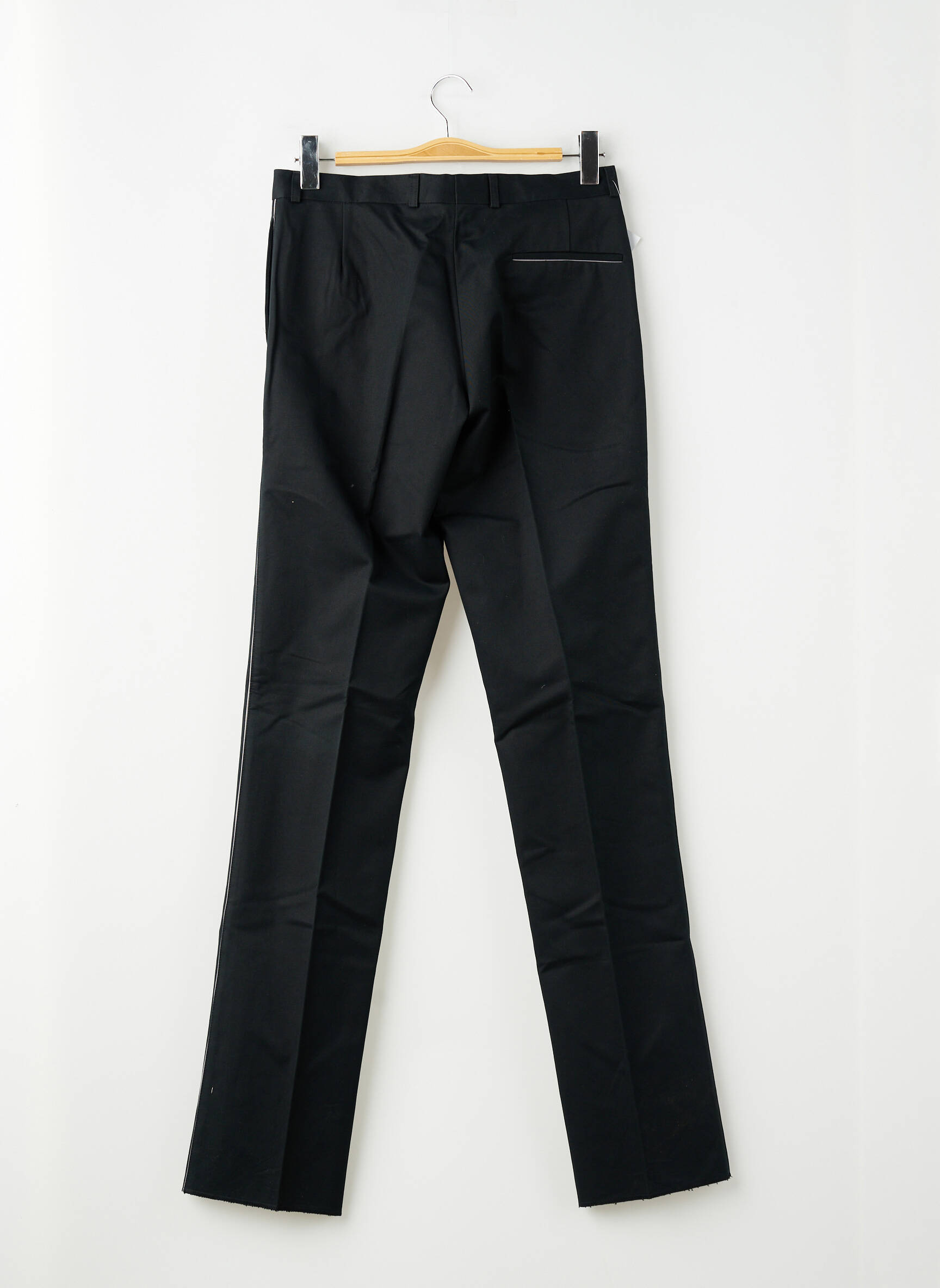 Pantalon slim țesătură poplin mărime normală negru PIERRE TALAMON bărbat