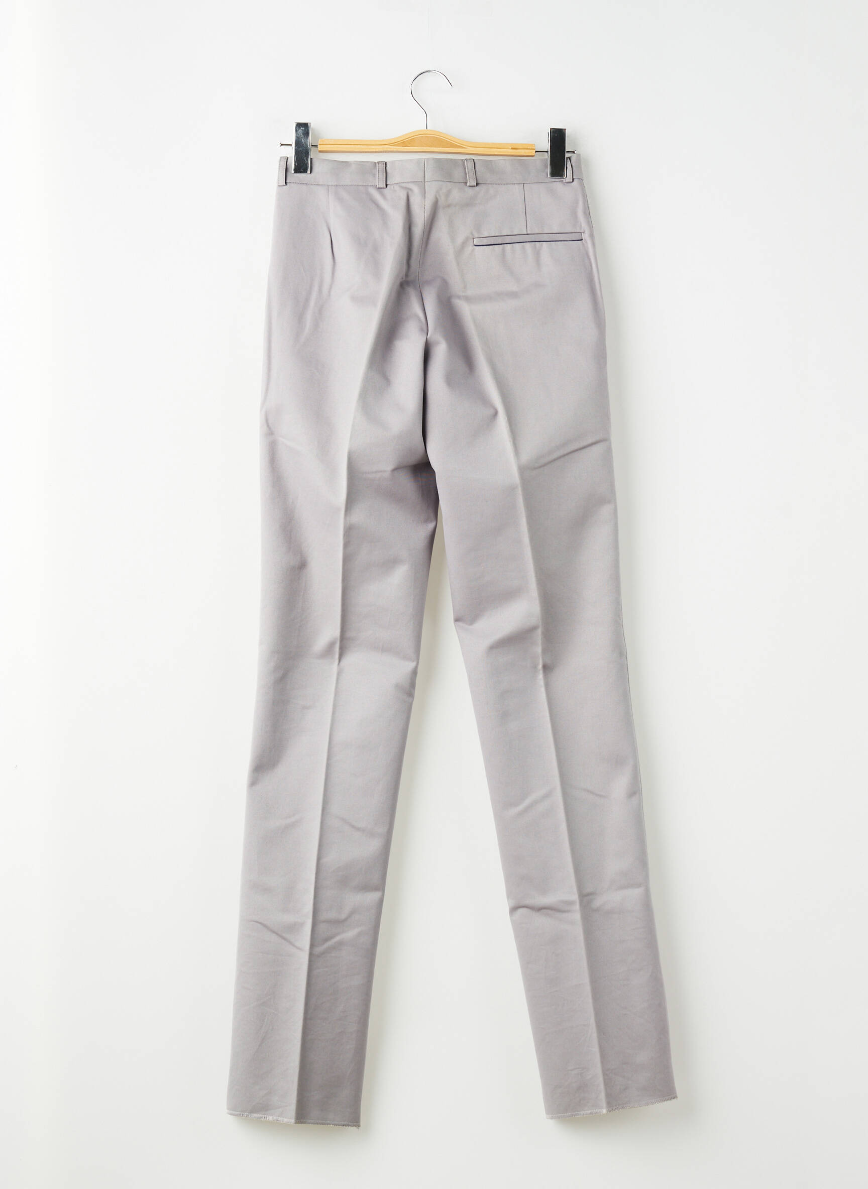 Pantalon slim țesătură poplin mărime normală gri PIERRE TALAMON bărbat