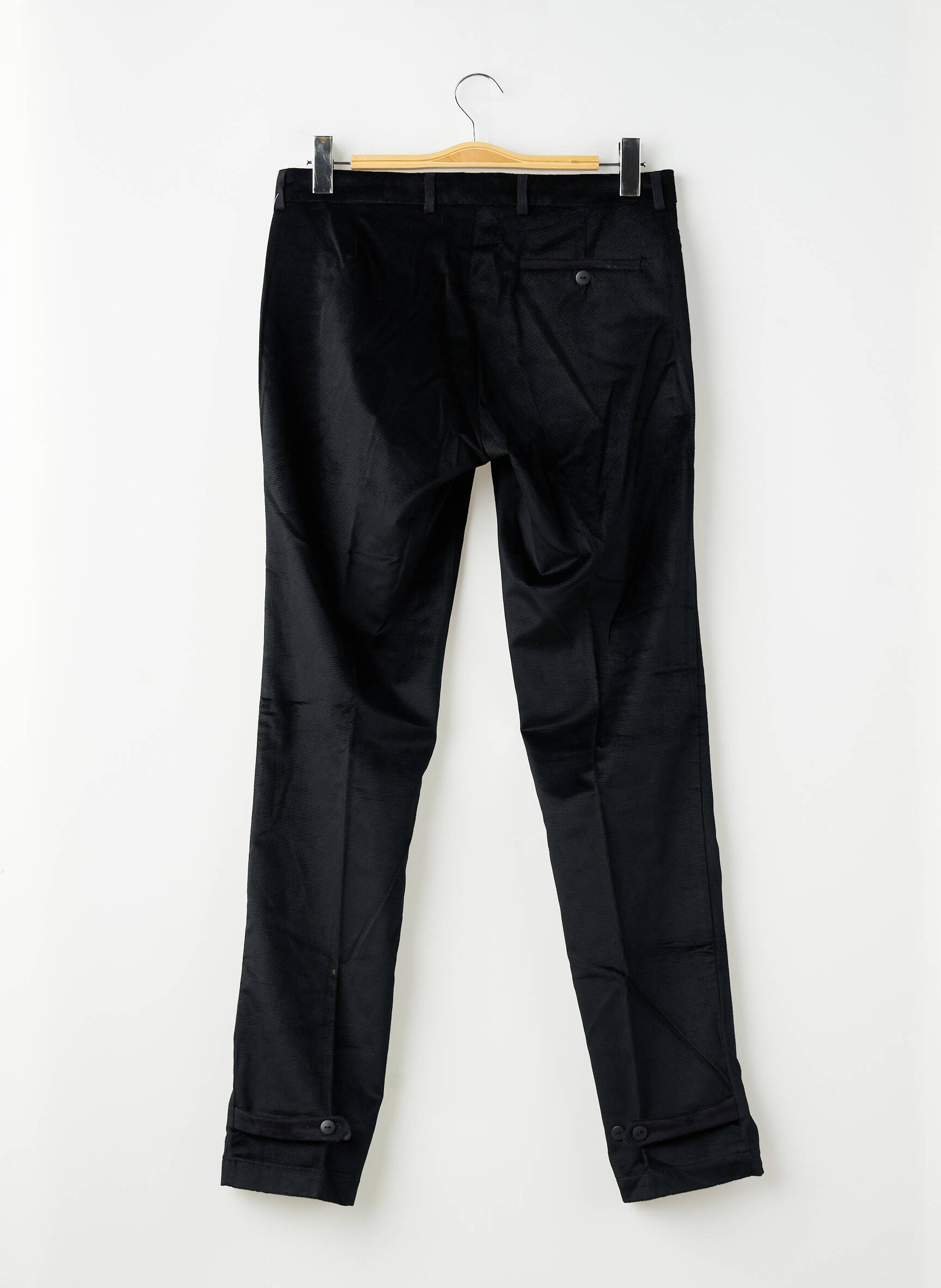 Pantalon slim țesătură catifea mărime normală negru PIERRE TALAMON bărbat