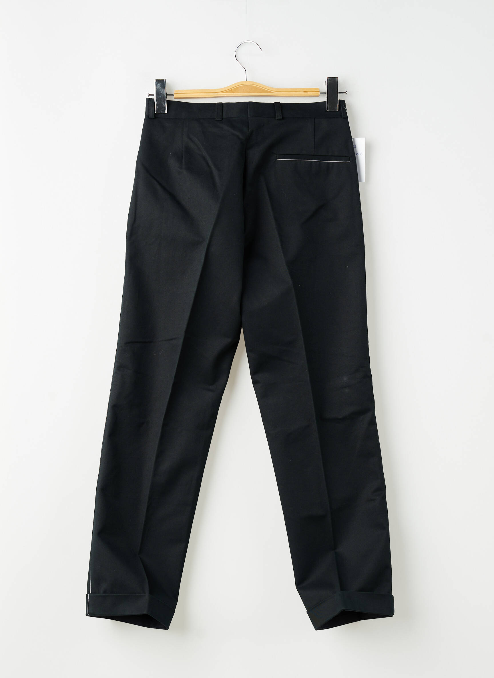 Pantalon slim țesătură poplin mărime normală negru PIERRE TALAMON bărbat