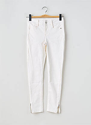 Pantalon slim țesătură poplin mărime normală alb LPB LES PETITES BOMBES  femeie
