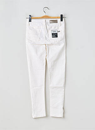 Pantalon slim țesătură poplin mărime normală alb LPB LES PETITES BOMBES  femeie