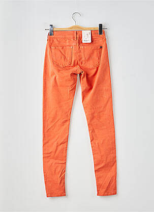 Pantalon slim țesătură poplin mărime normală portocalie PEPE JEANS femeie