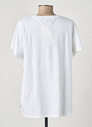Tricou serigrafie flockată mâneci scurte alb LEVI'S femeie