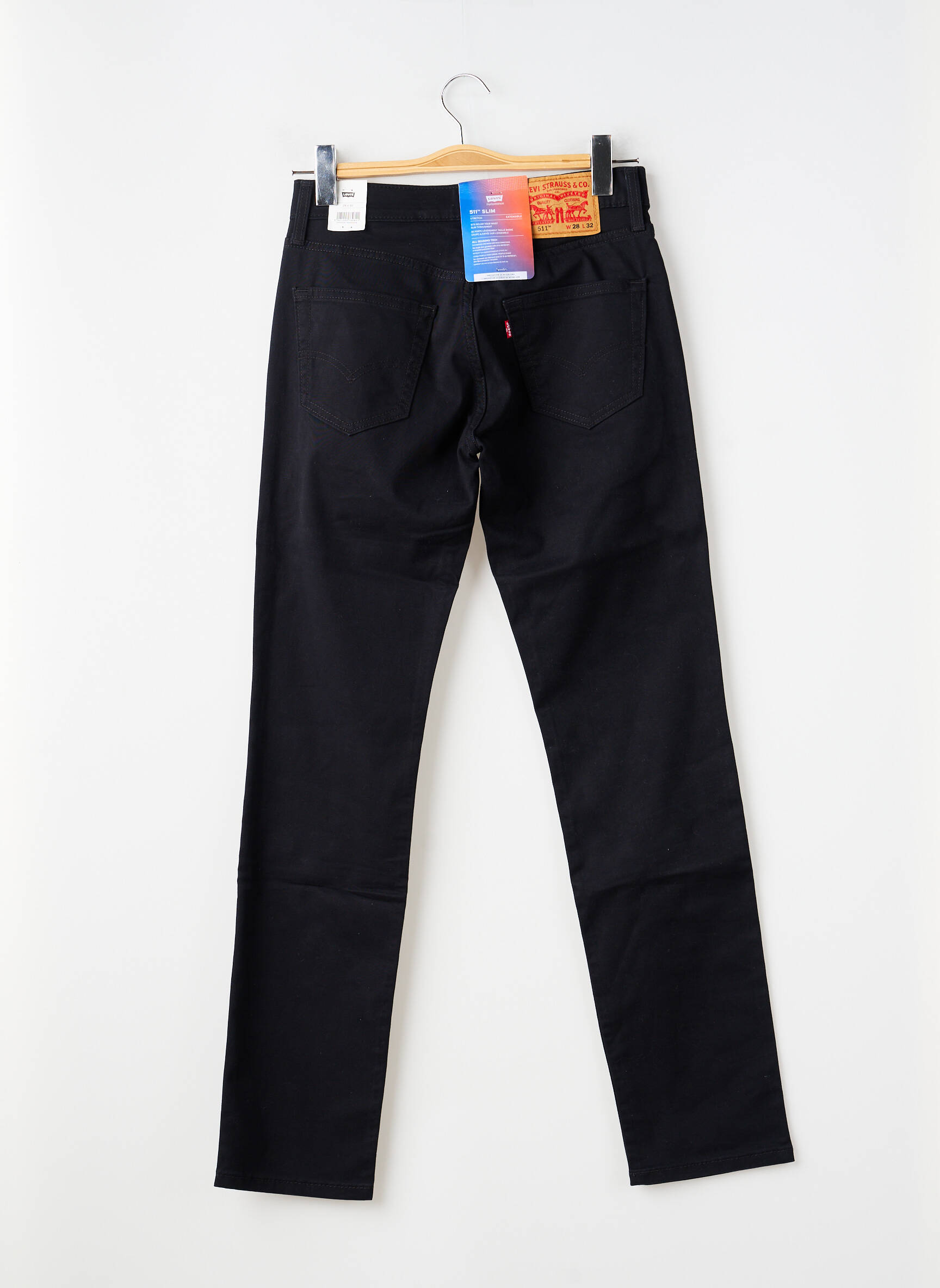 Pantalon slim elasticitate mărime normală negru LEVI'S bărbat