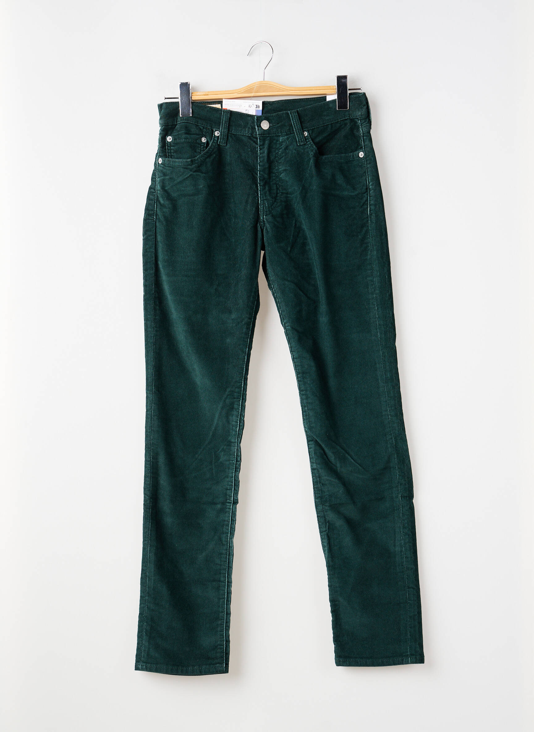Pantalon slim țesătură catifea mărime normală verde LEVI'S bărbat