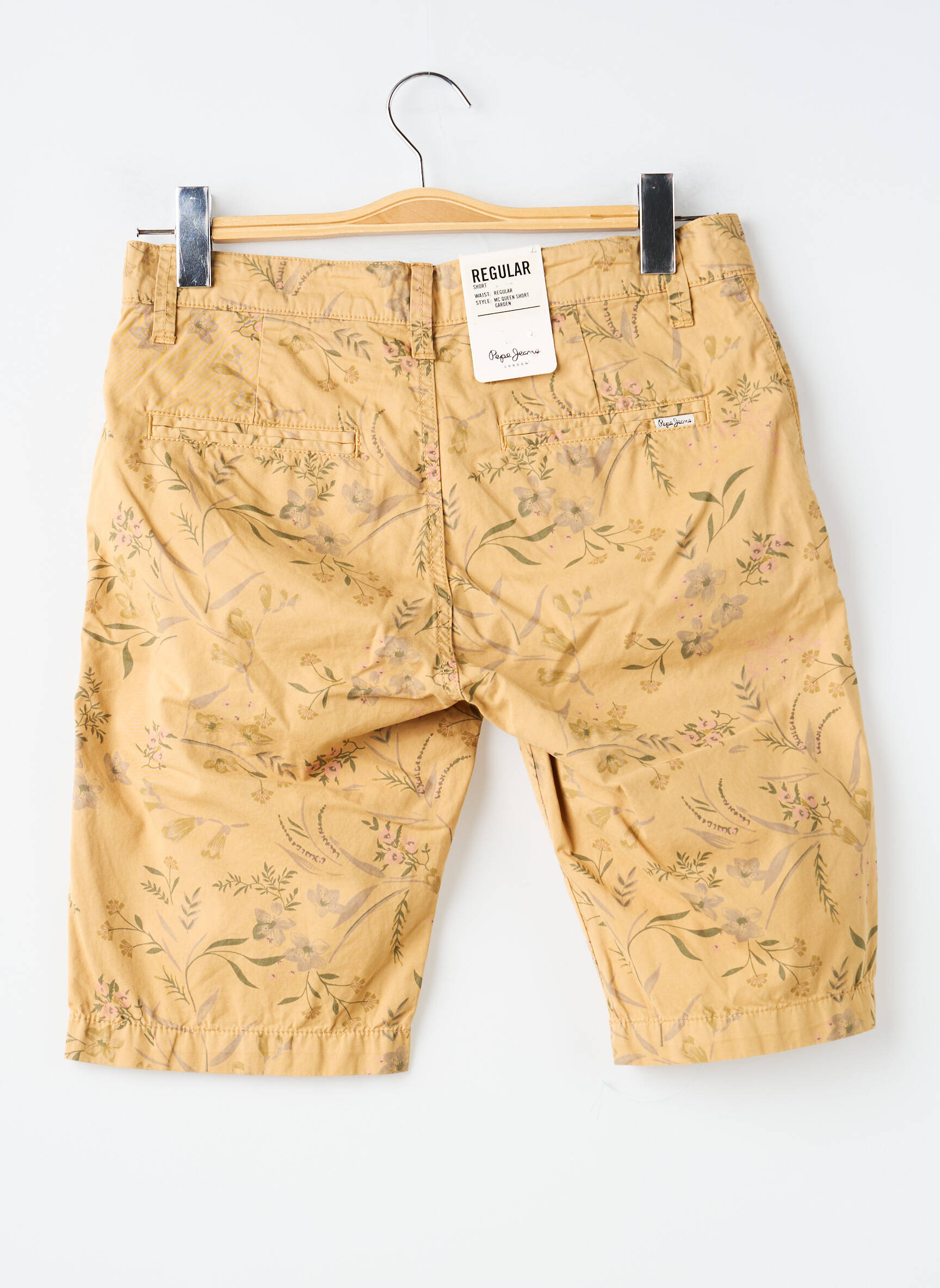 Bermudă țesătură poplin mărime normală bej PEPE JEANS bărbat