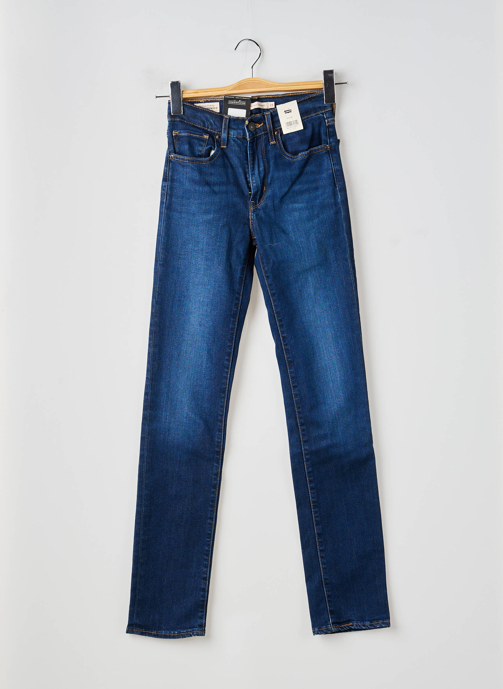 Blugi cu croială slim elasticitate mărime normală albastru LEVI'S femeie