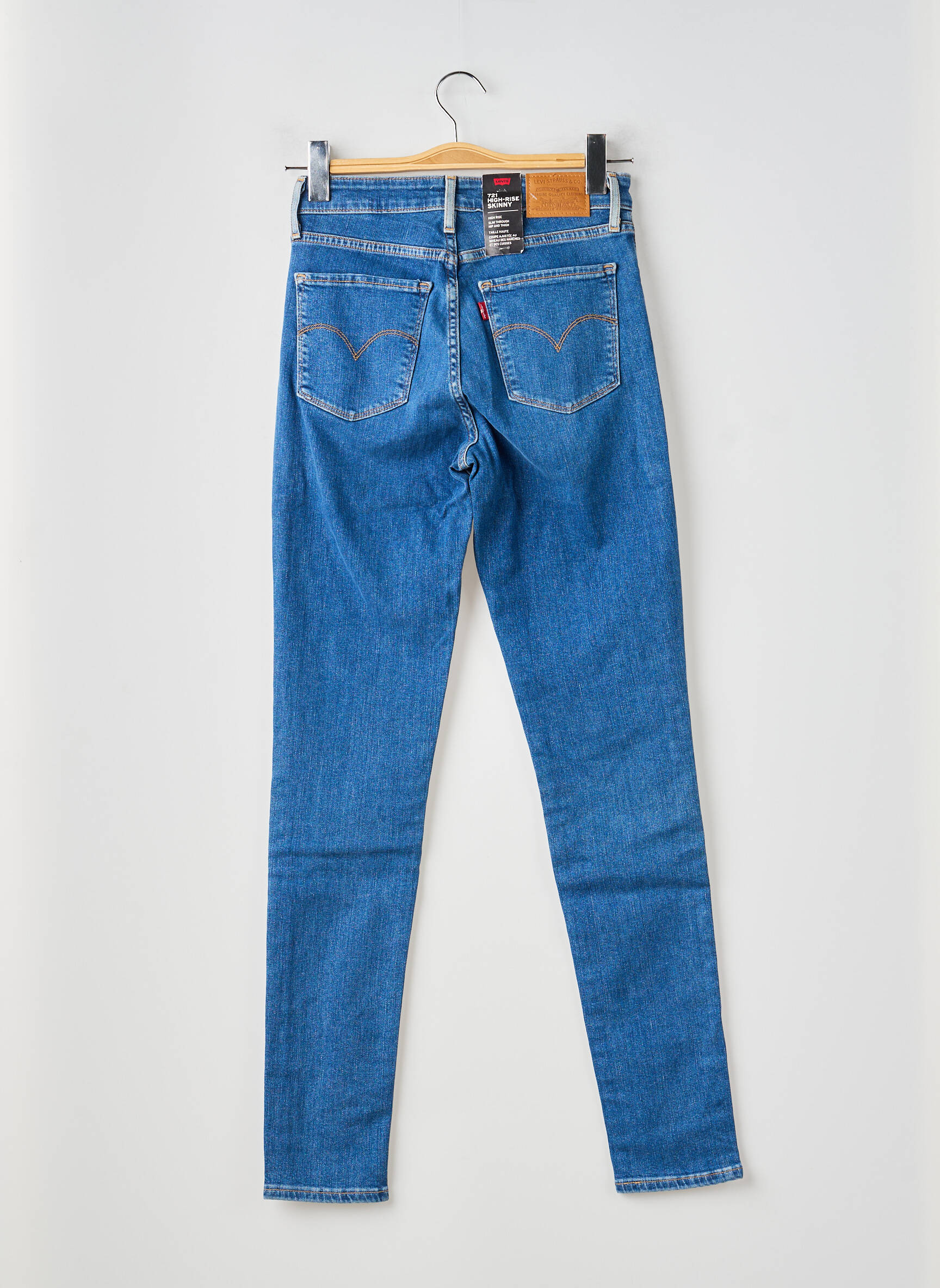Blugi cu croială slim elasticitate mărime normală albastru LEVI'S femeie