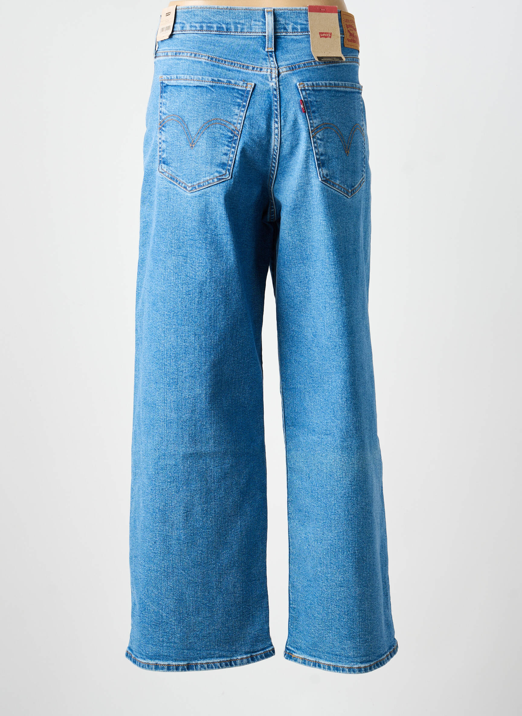 Blugi cu croială largă elasticitate mărime normală albastru LEVI'S femeie