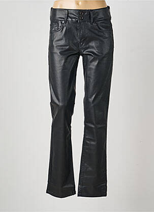 Pantalon slim țesătură acoperită mărime normală negru PEPE JEANS femeie