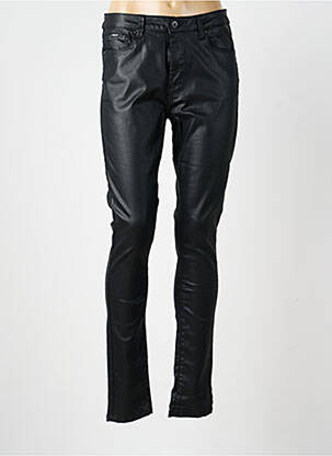 Pantalon slim țesătură acoperită mărime normală negru PEPE JEANS femeie