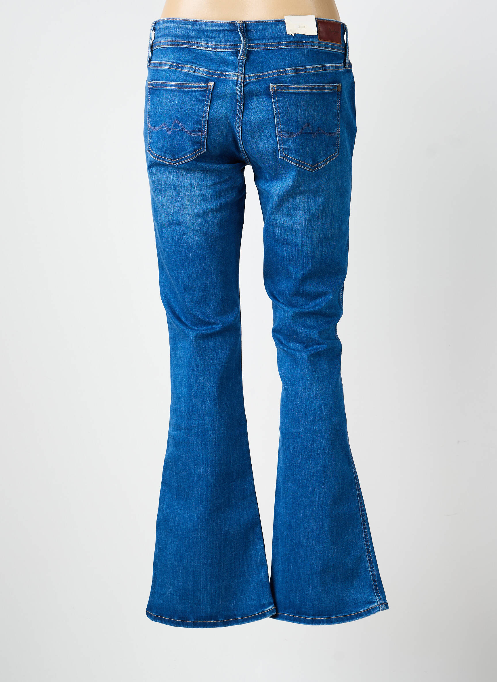 Blugi cu croială evazată elasticitate mărime normală albastru PEPE JEANS femeie