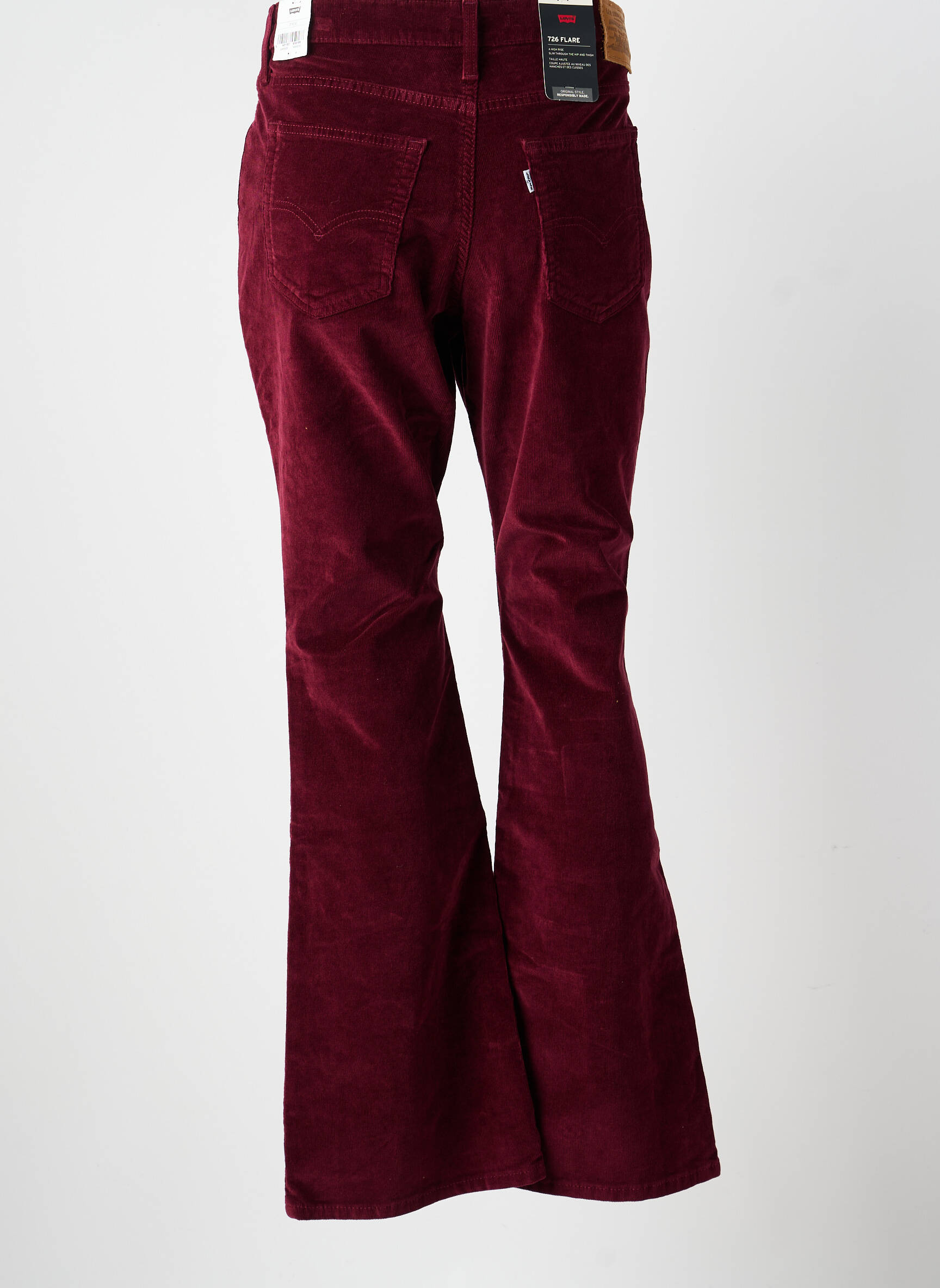 Pantalon evazat elasticitate mărime normală roșu LEVI'S femeie