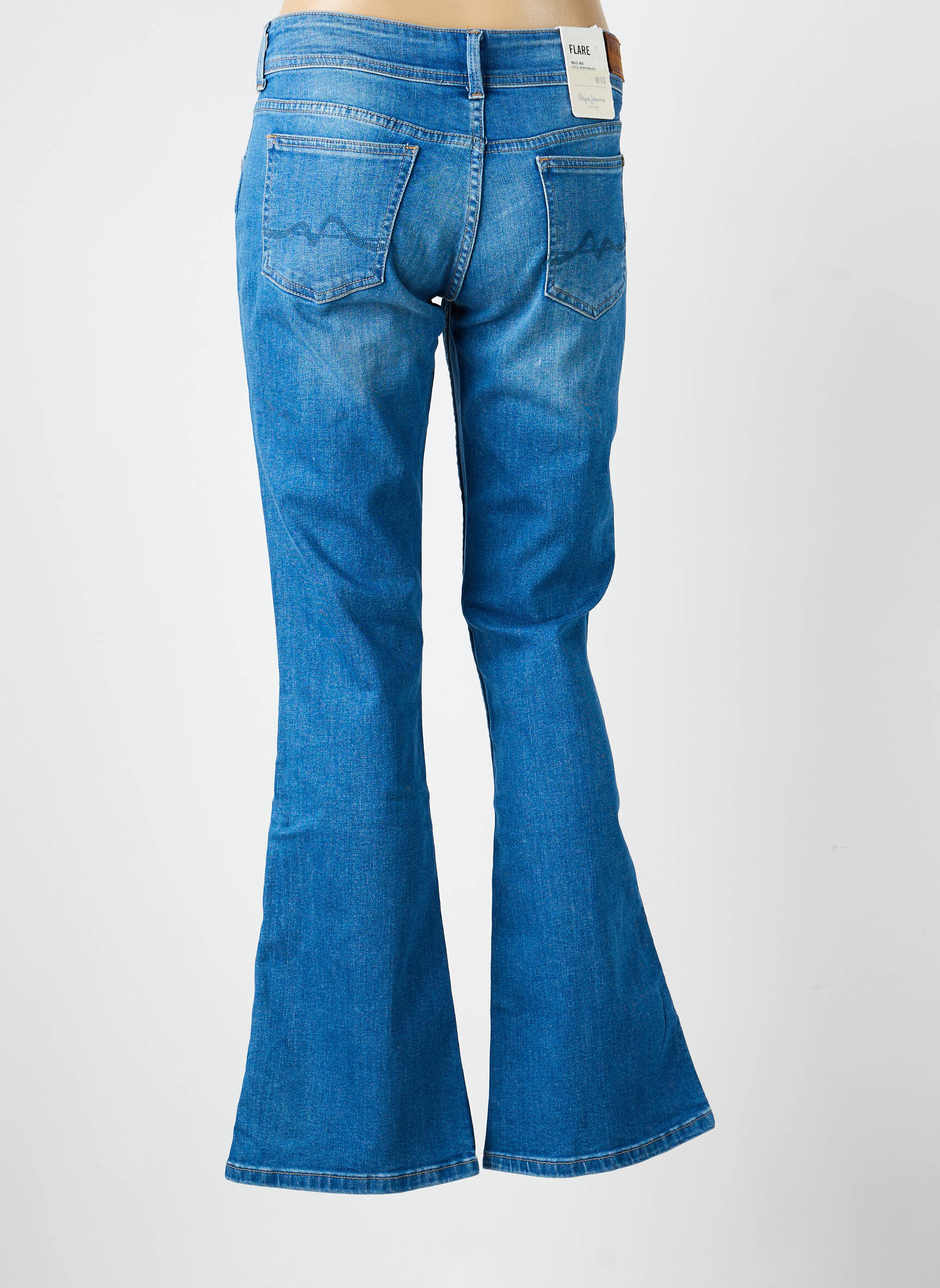 Blugi cu croială evazată finisaj cu margine dreaptă mărime normală albastru PEPE JEANS femeie