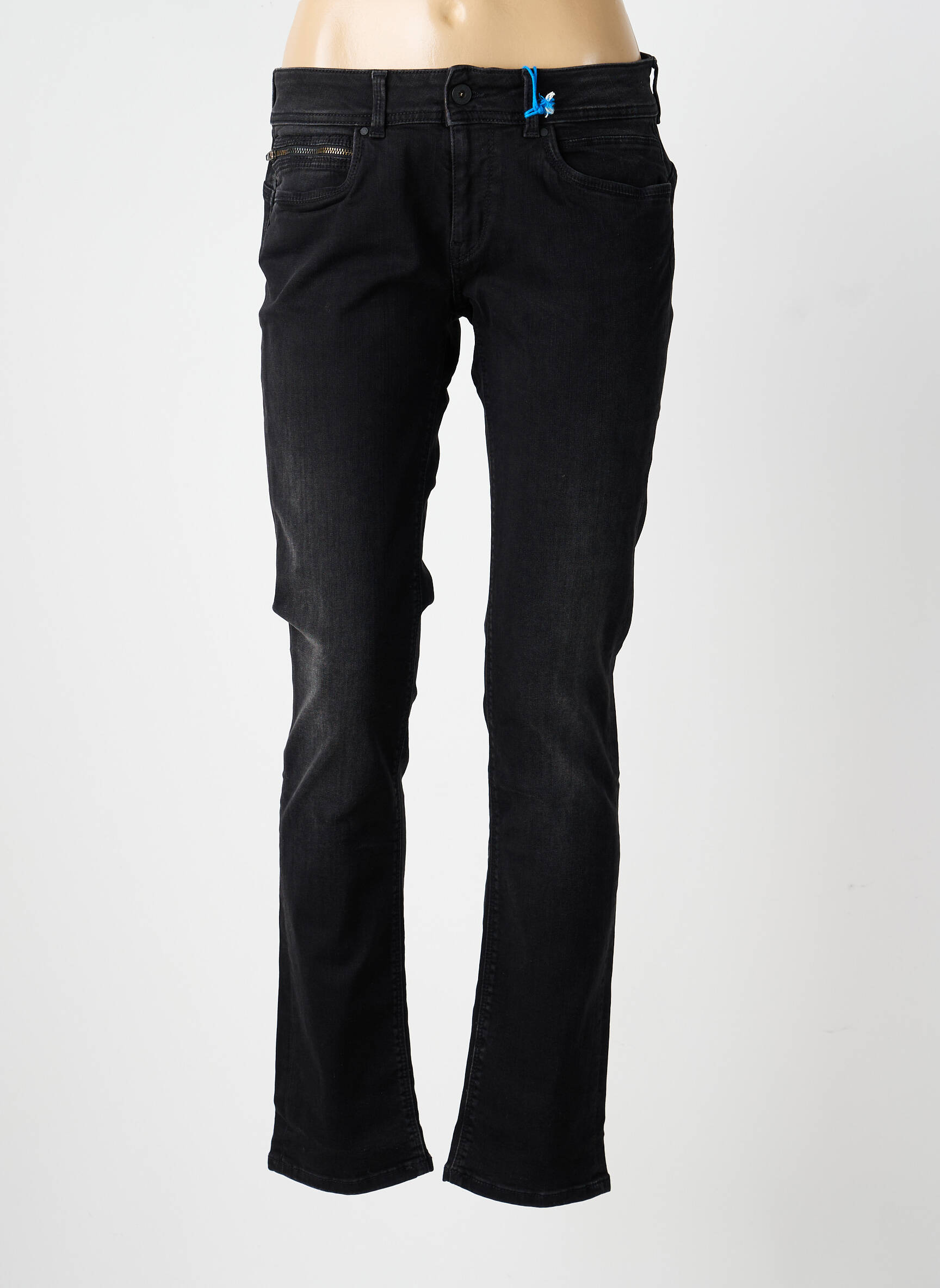 Blugi cu croială slim elasticitate mărime normală negru PEPE JEANS femeie