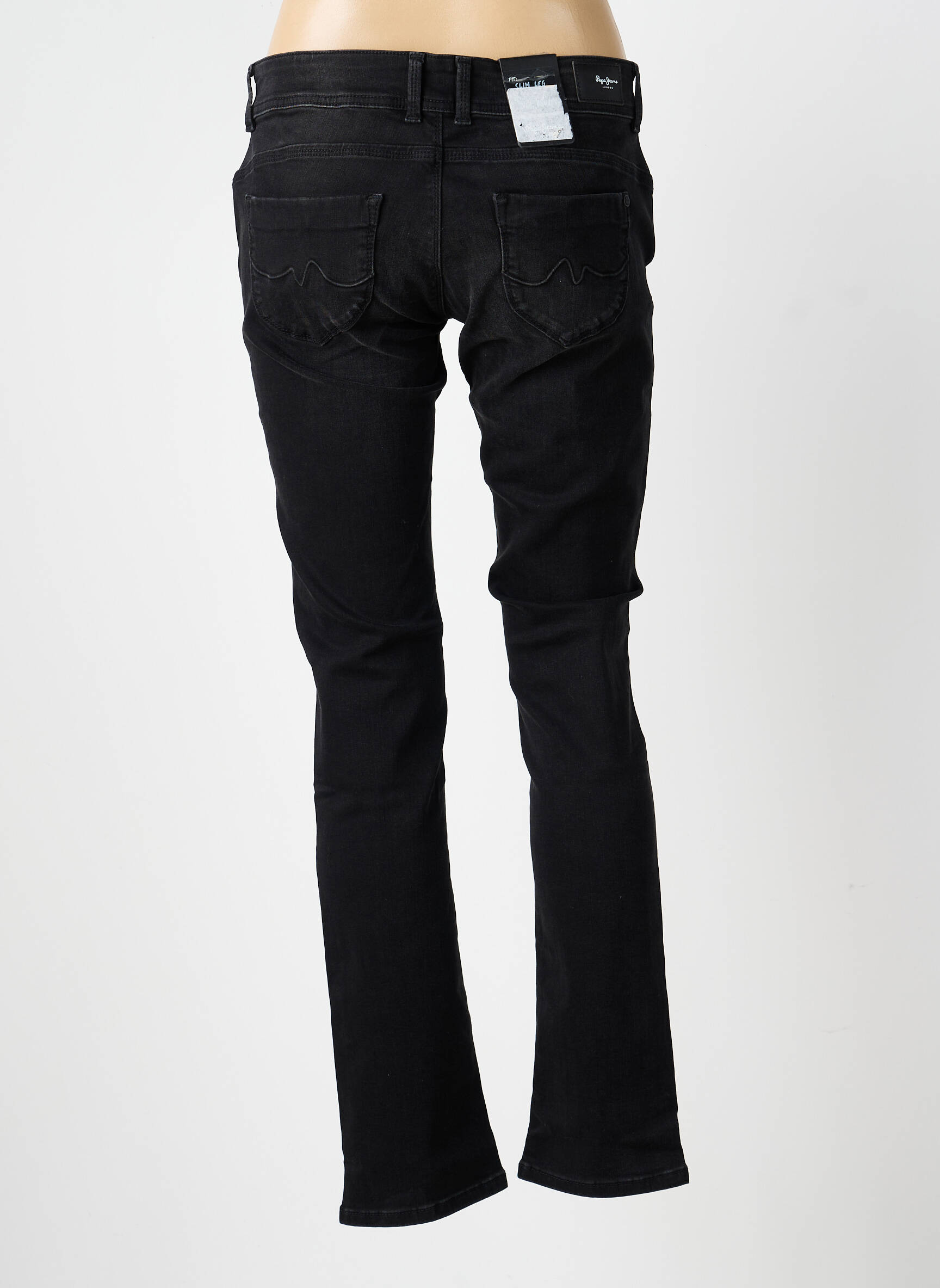 Blugi cu croială slim elasticitate mărime normală negru PEPE JEANS femeie