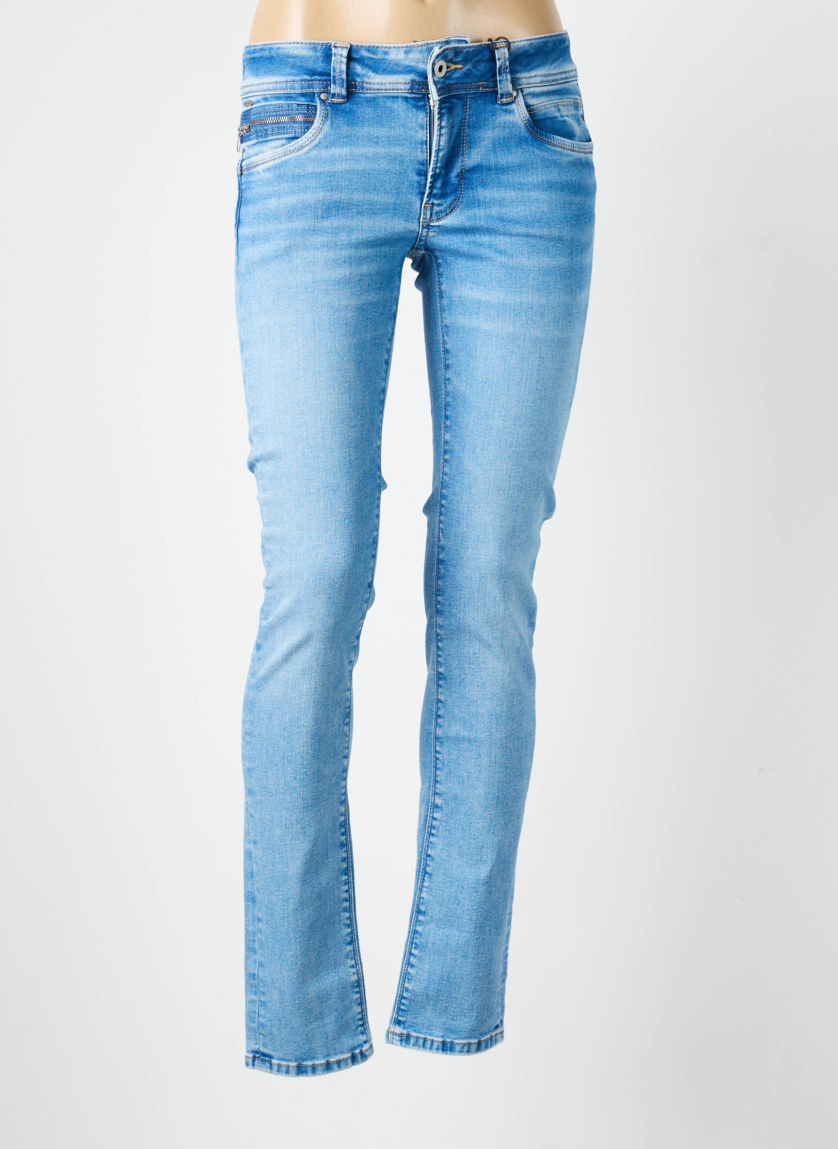 Blugi skinny mărime normală mărime normală albastru PEPE JEANS femeie