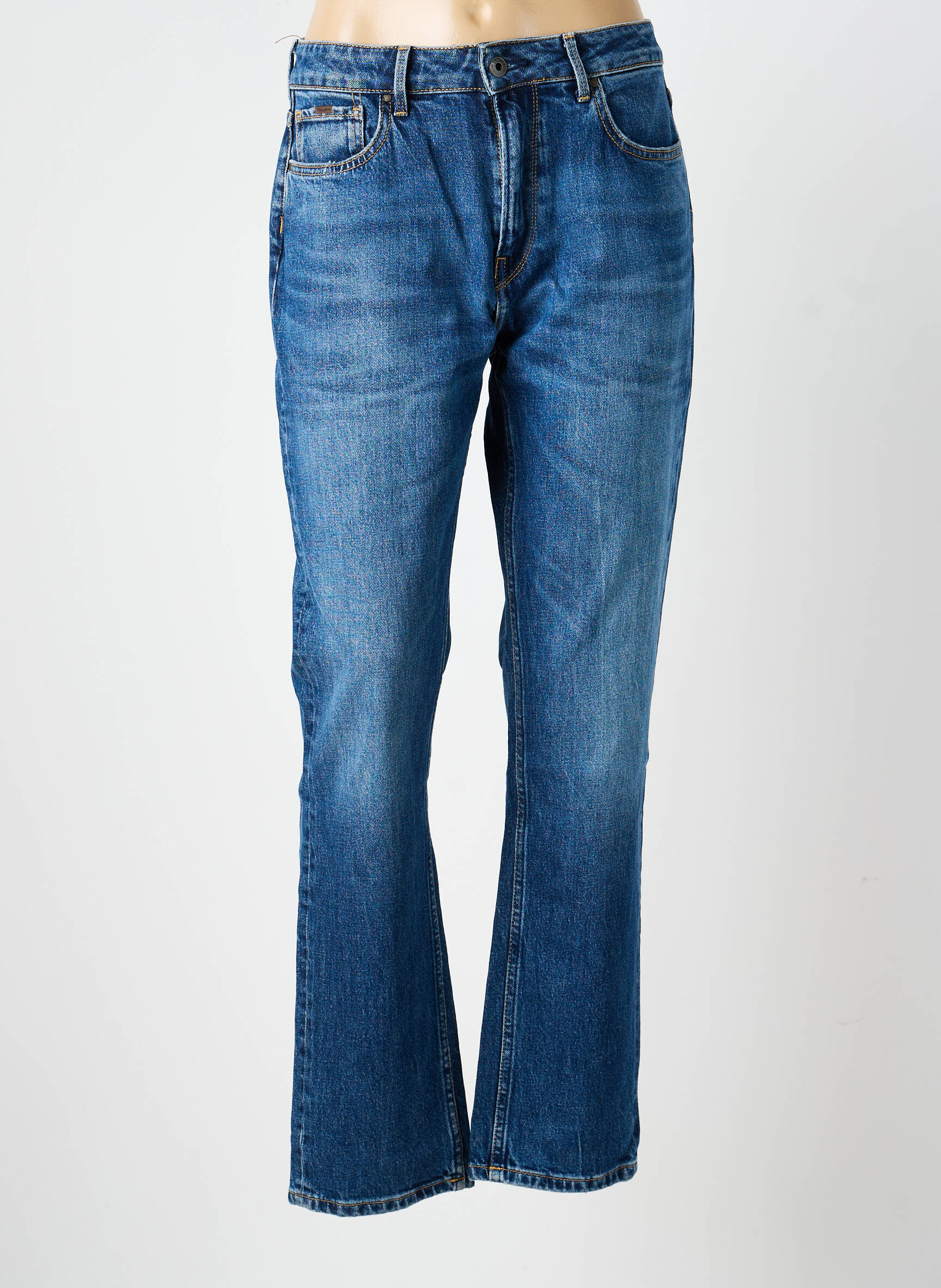 Blugi cu croială dreaptă elasticitate mărime normală albastru PEPE JEANS femeie