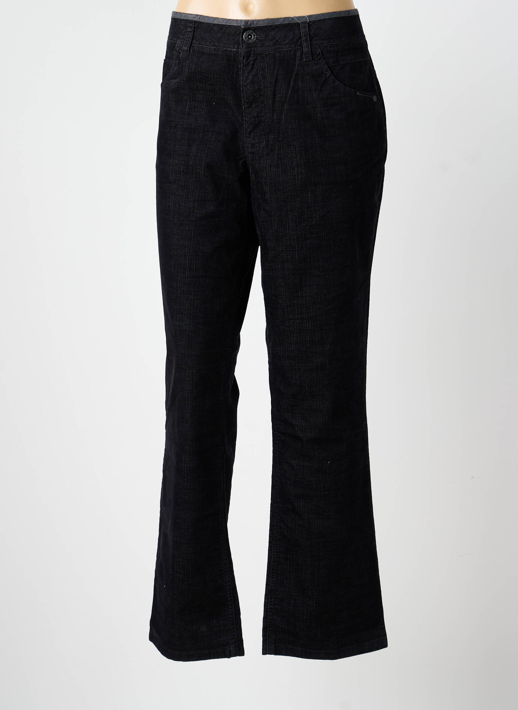Pantalon drept elasticitate mărime normală negru TBS femeie