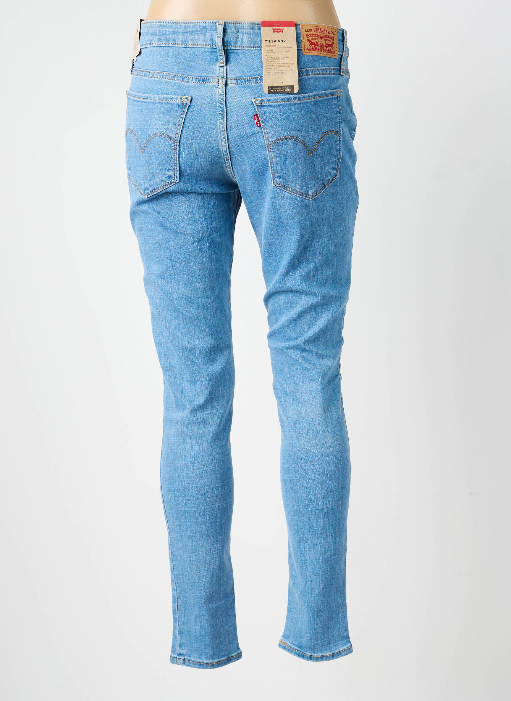 Blugi skinny mărime normală mărime normală albastru LEVI'S femeie