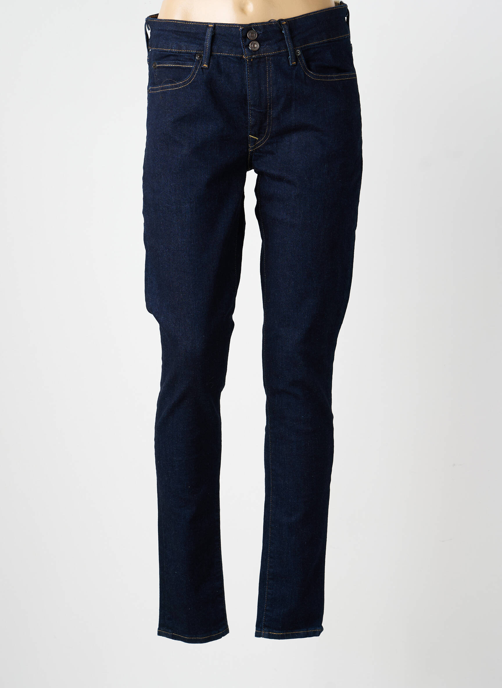 Blugi skinny țesătură brută mărime normală albastru LEVI'S femeie