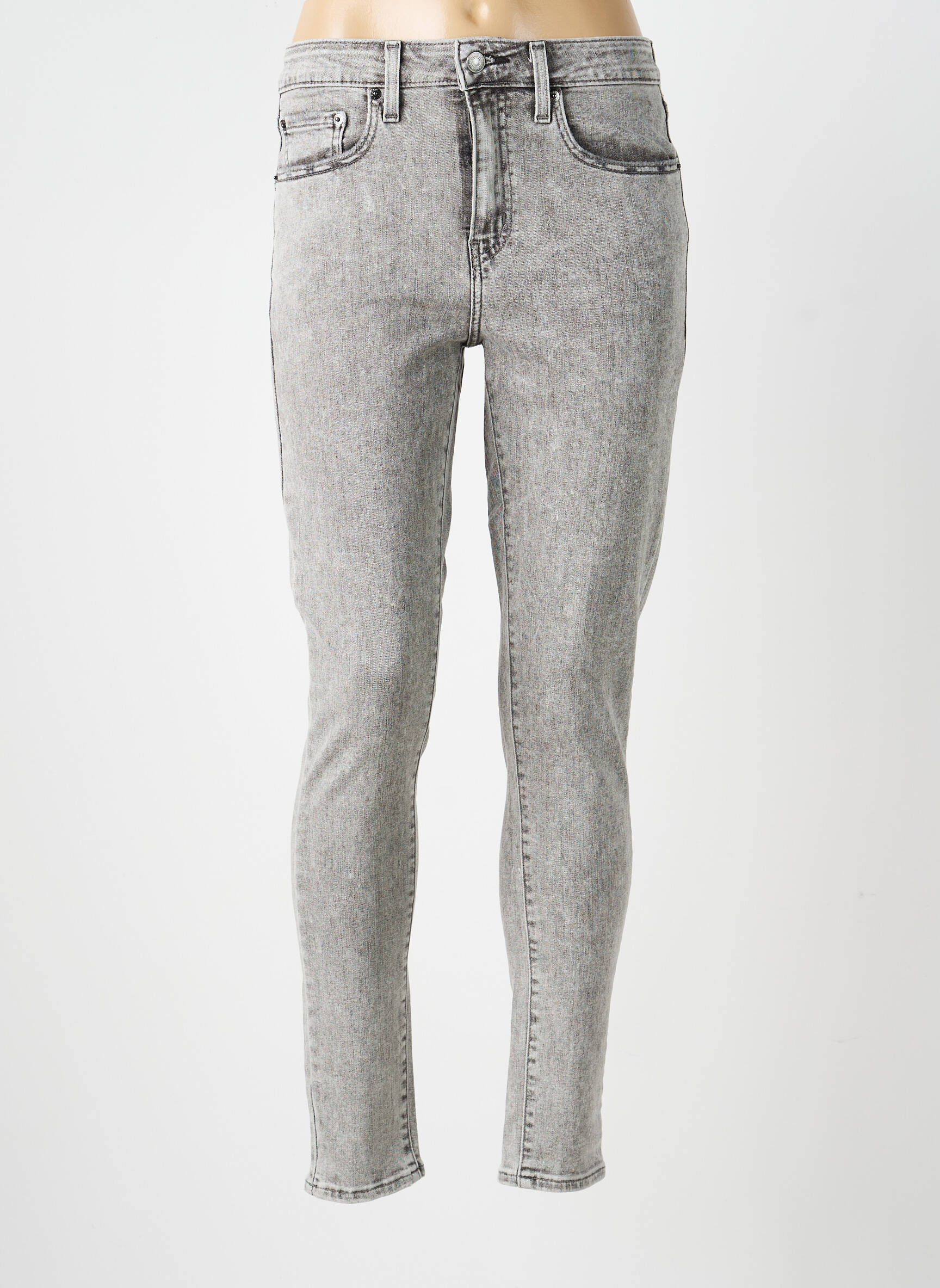 Blugi skinny talie înaltă talie înaltă gri LEVI'S femeie