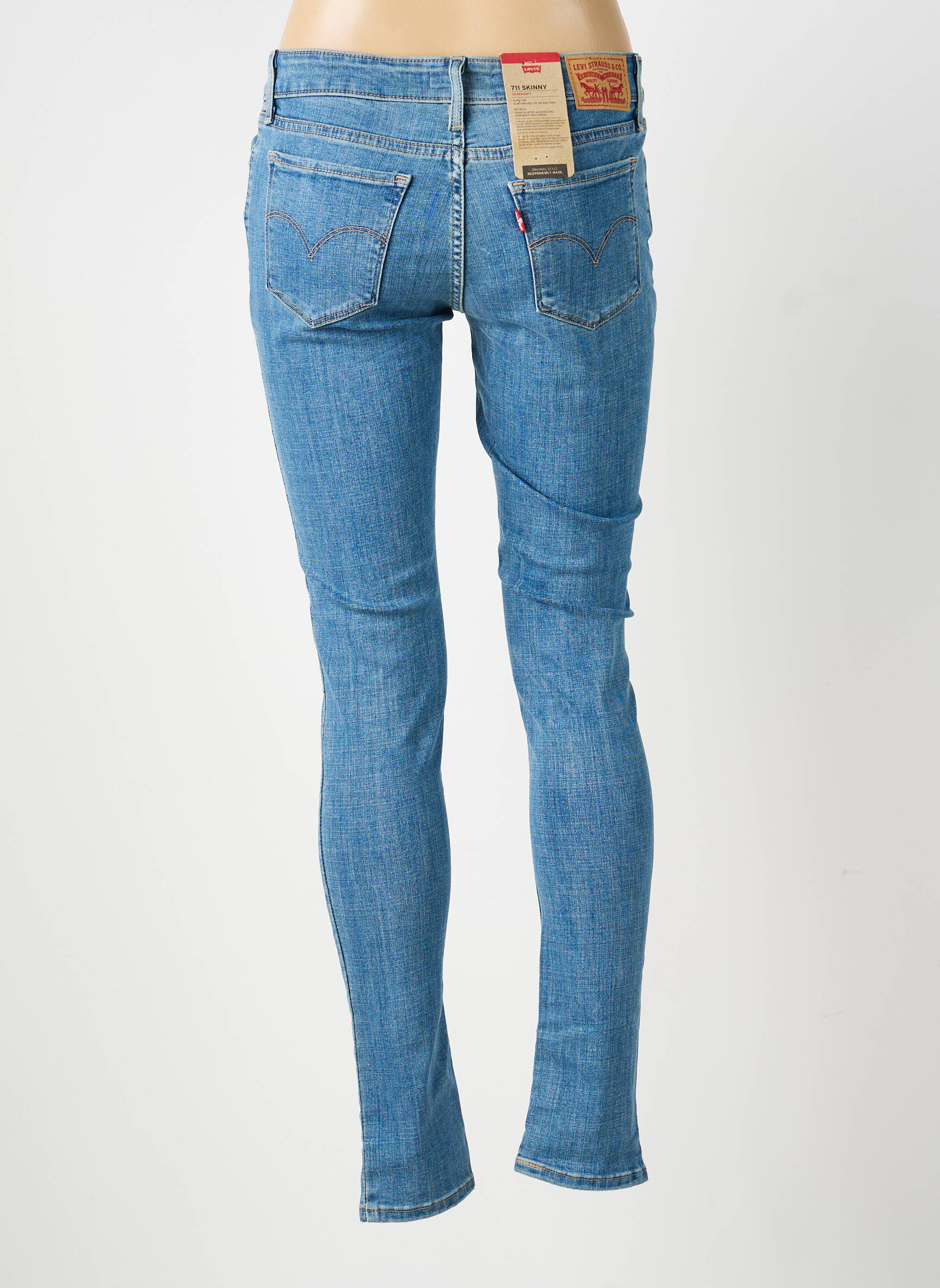 Blugi skinny mărime normală mărime normală albastru LEVI'S femeie