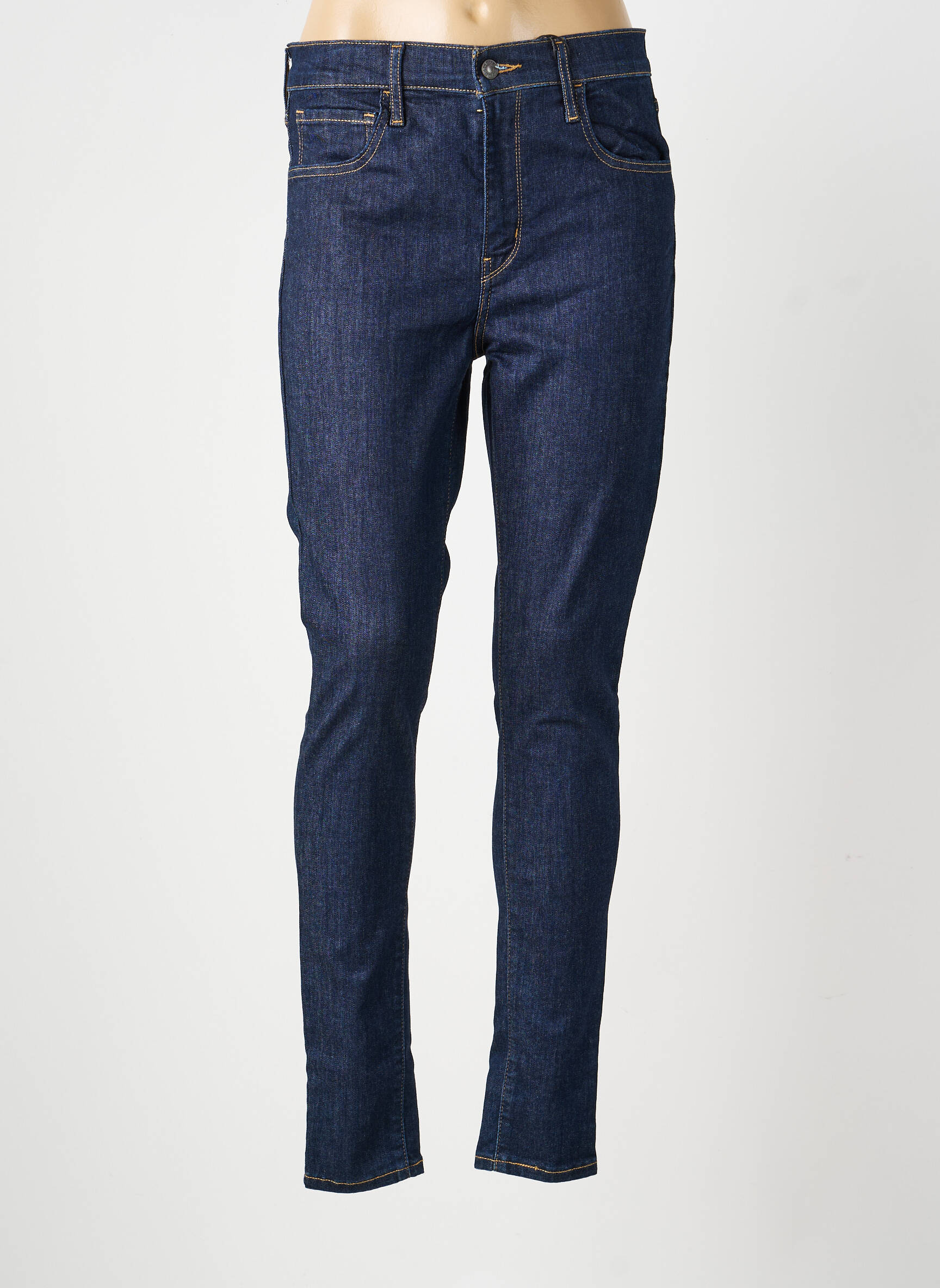 Blugi skinny țesătură brută mărime normală albastru LEVI'S femeie