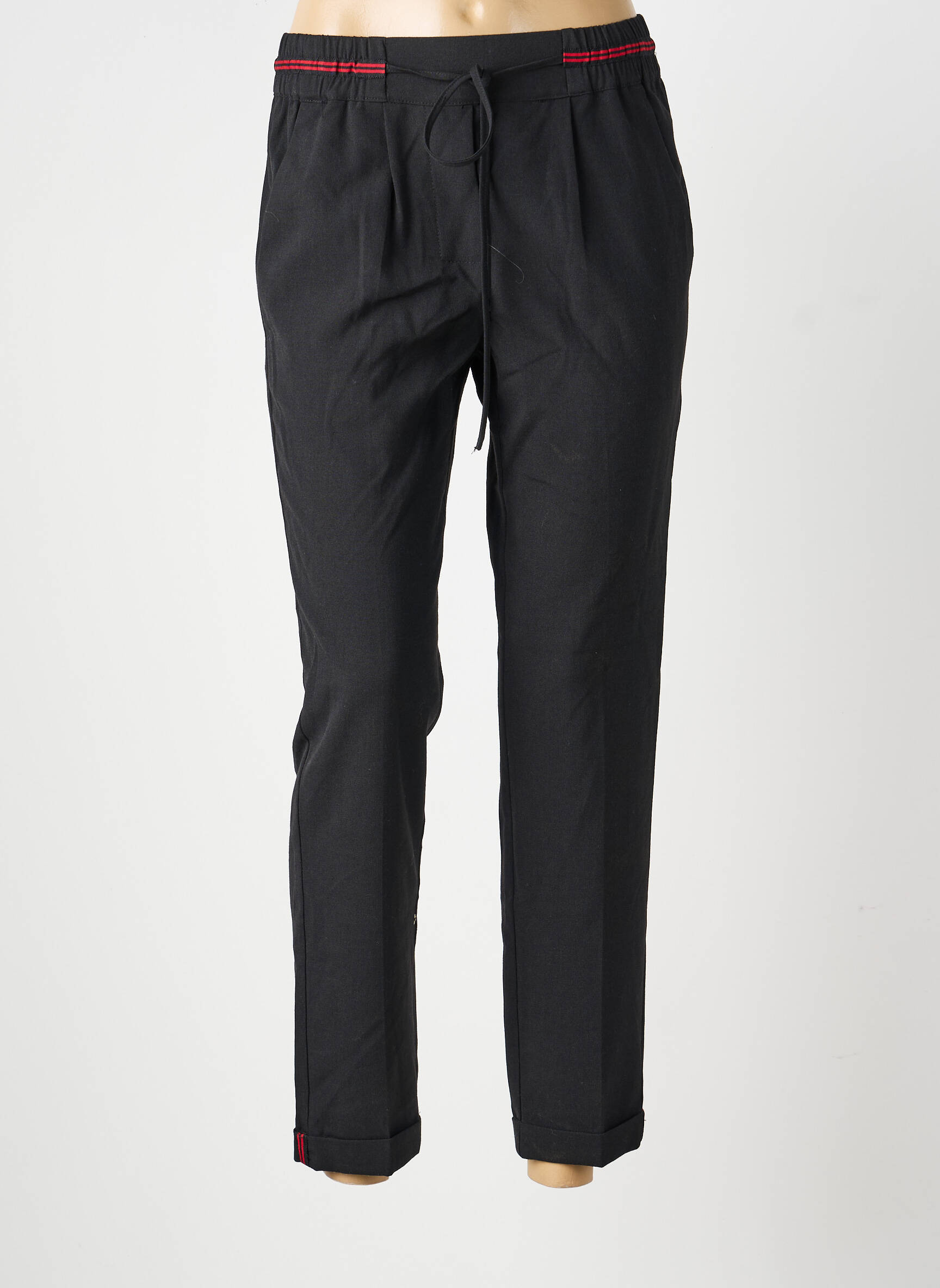 Pantalon chino mărime normală mărime normală negru GRACE & MILA femeie
