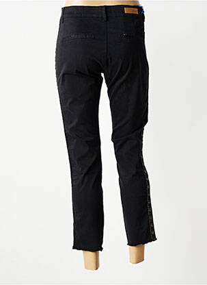 Pantalon 7/8 elasticitate mărime normală negru HAPPY femeie