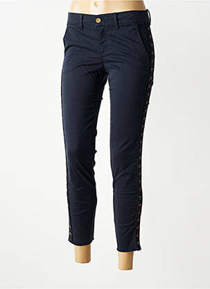 Pantalon 7/8 elasticitate mărime normală albastru HAPPY femeie