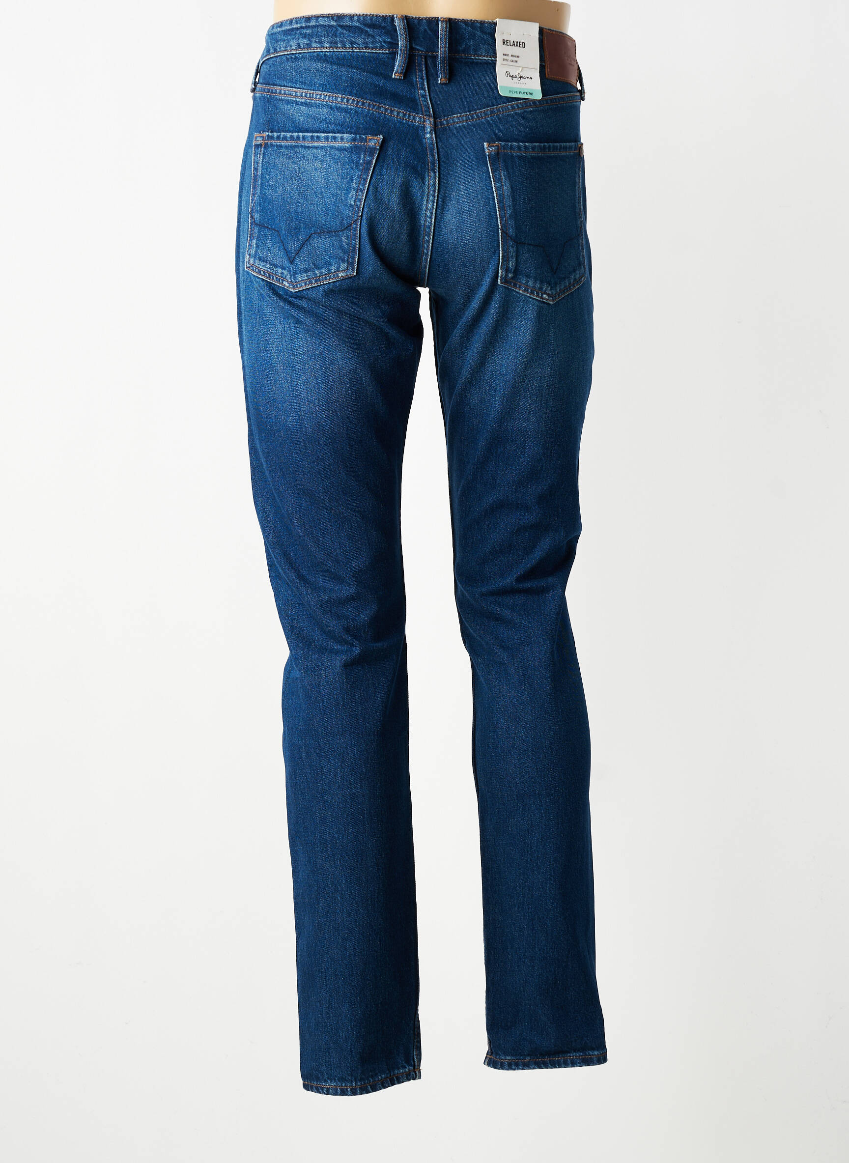 Blugi cu croială slim închidere cu nasturi pe față mărime normală albastru PEPE JEANS bărbat