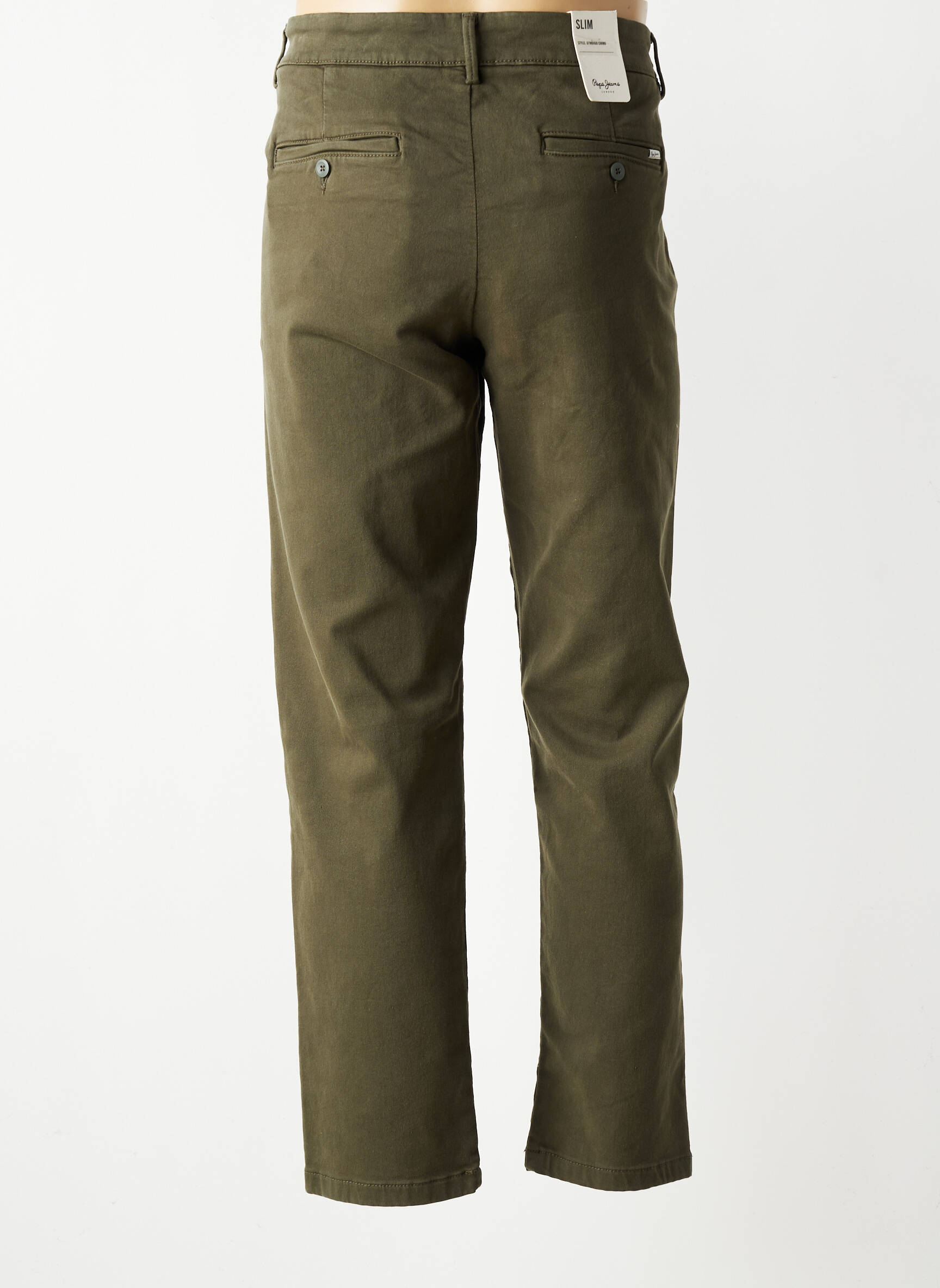 Pantalon chino elasticitate mărime normală verde PEPE JEANS bărbat