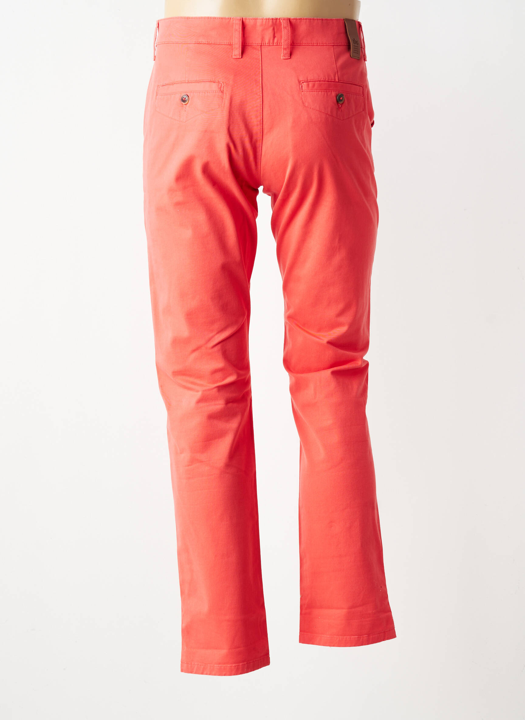 Pantalon chino elasticitate mărime normală portocalie TBS bărbat