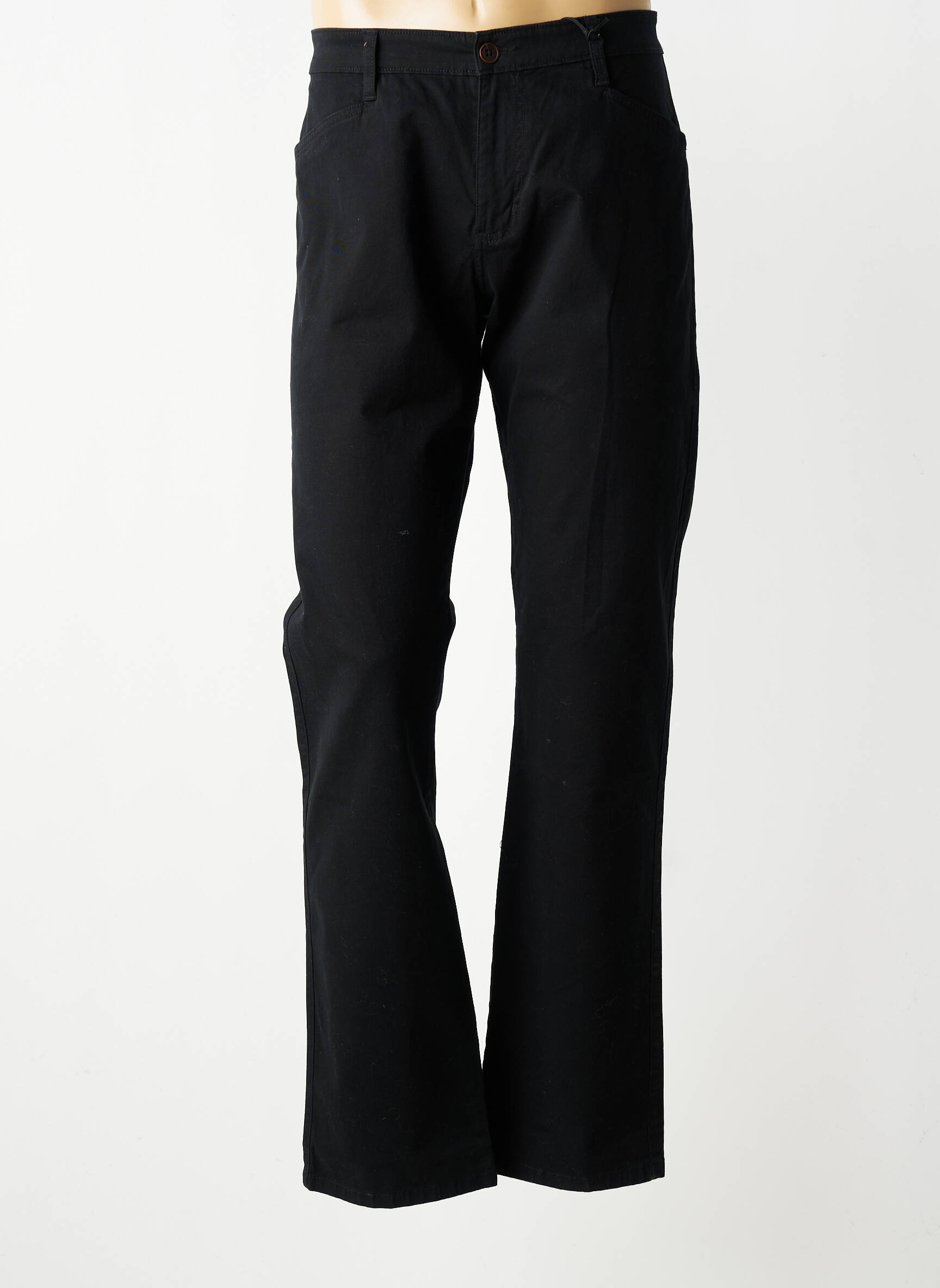 Pantalon chino elasticitate mărime normală negru TBS bărbat