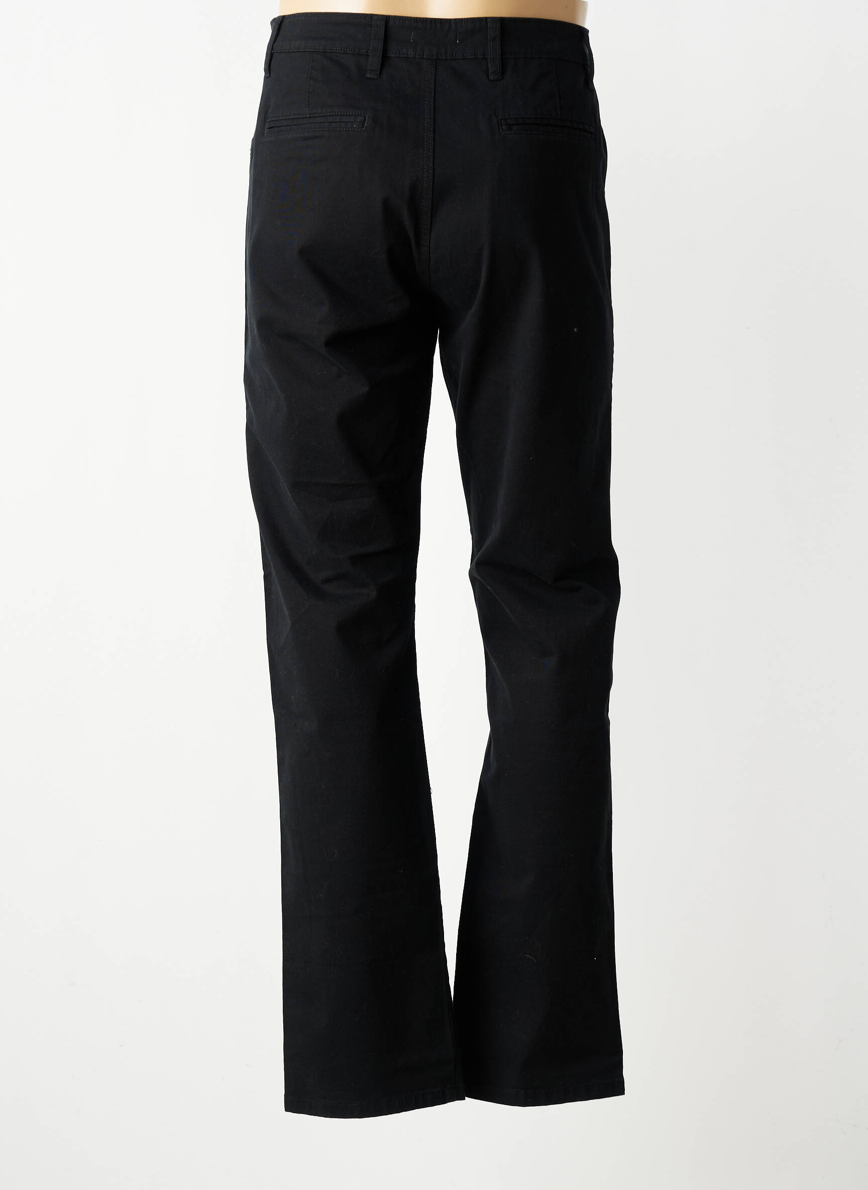 Pantalon chino elasticitate mărime normală negru TBS bărbat