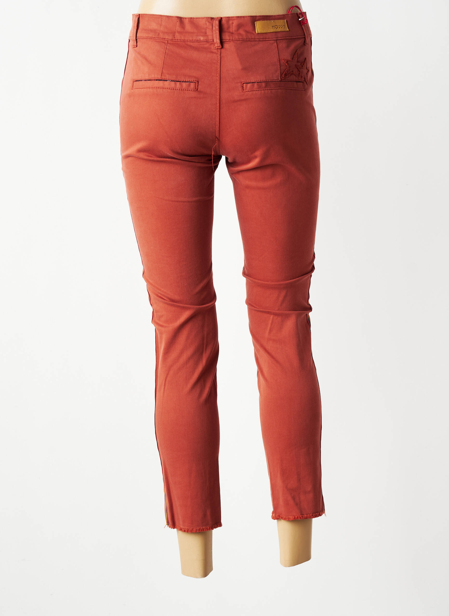 Pantalon 7/8 elasticitate mărime normală maro HAPPY femeie