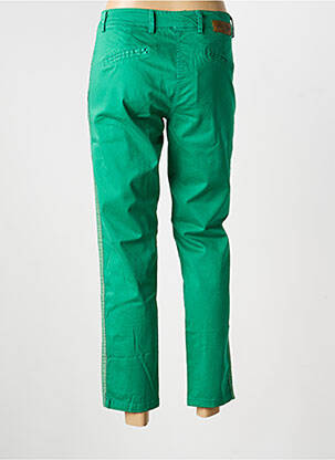 Pantalon chino țesătură poplin mărime normală verde PAKO LITTO femeie