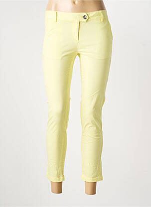 Pantalon 7/8 talie cu cleme mărime normală galben LPB LES PETITES BOMBES  femeie