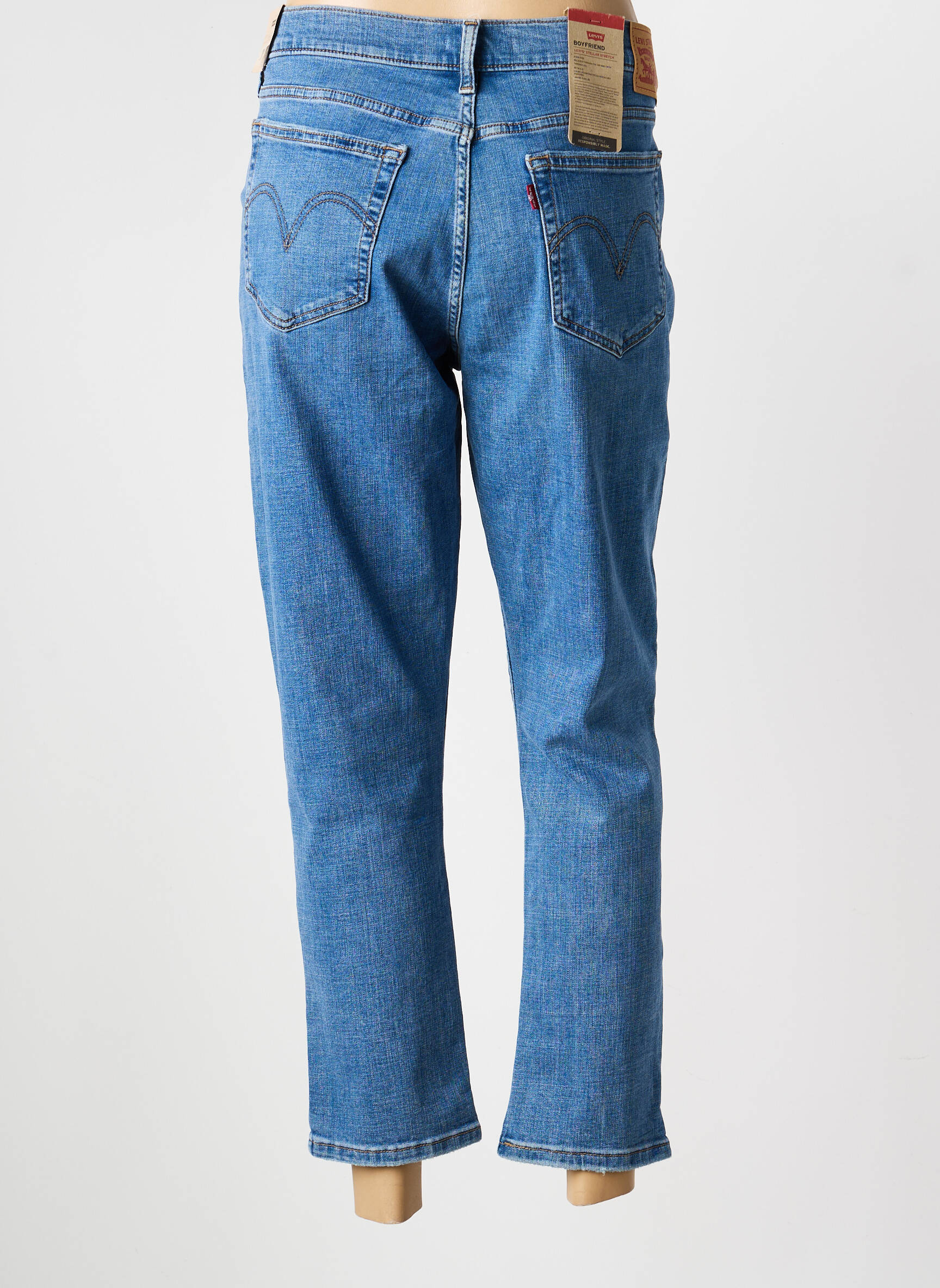 Blugi boyfriend elasticitate mărime normală albastru LEVI'S femeie